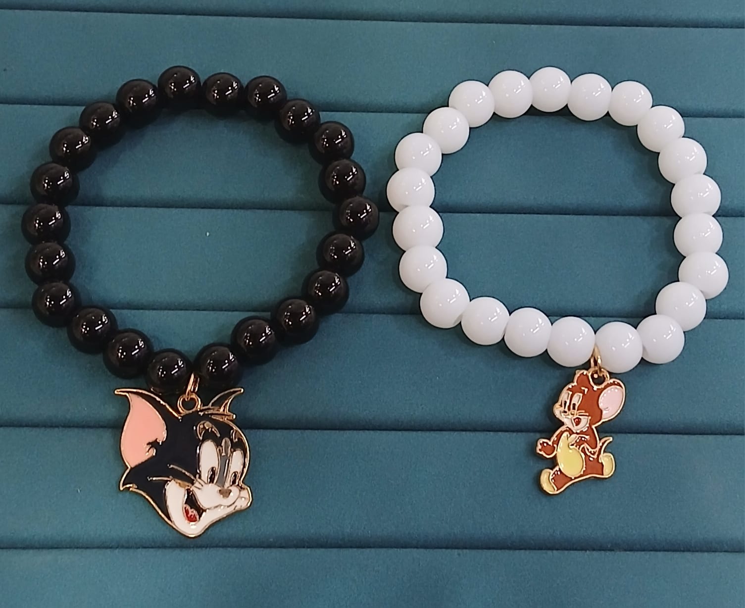 Tom and Jerry Bead Charm Bracelets