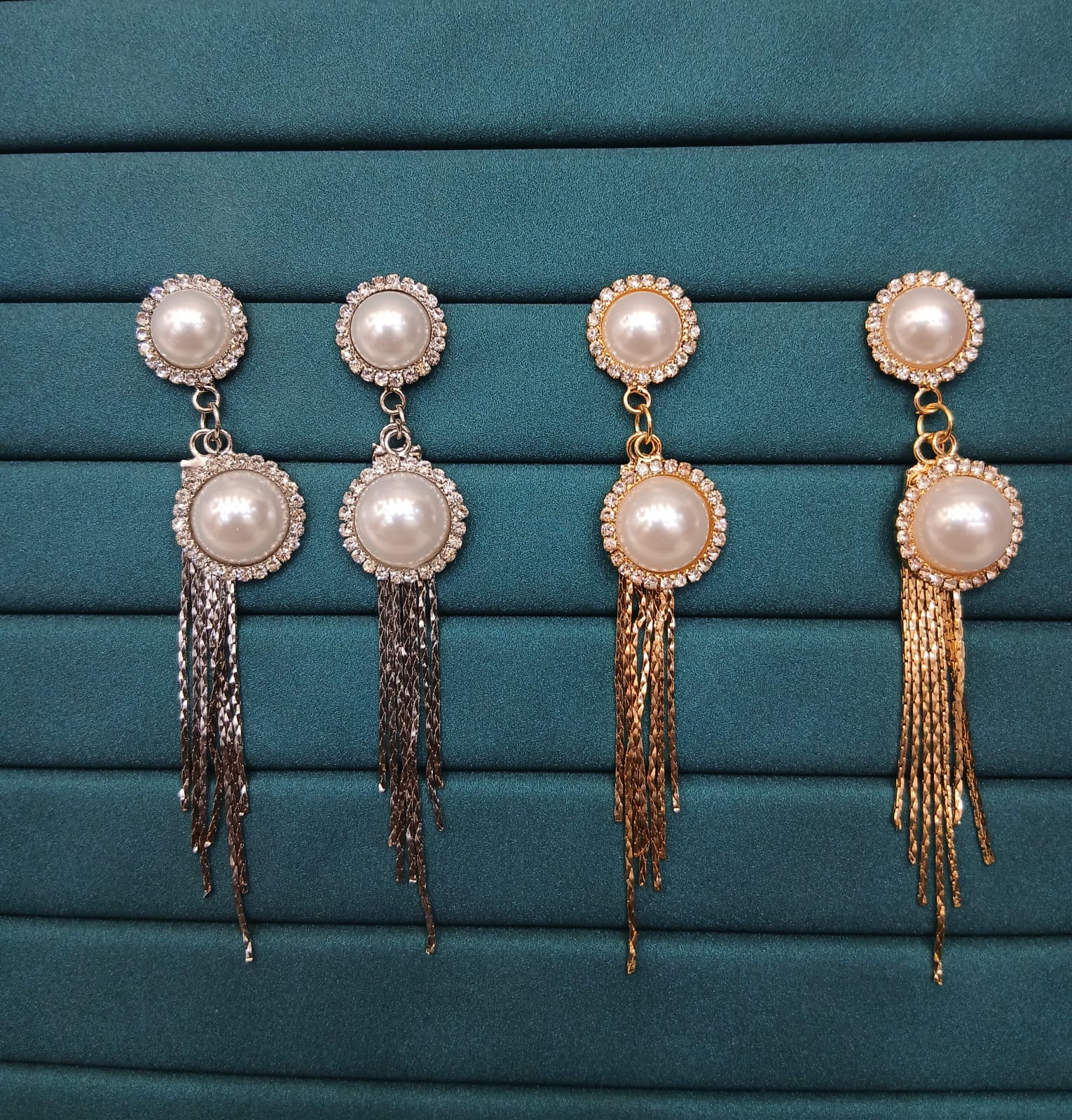 Elegant Pearl Tassel Earrings