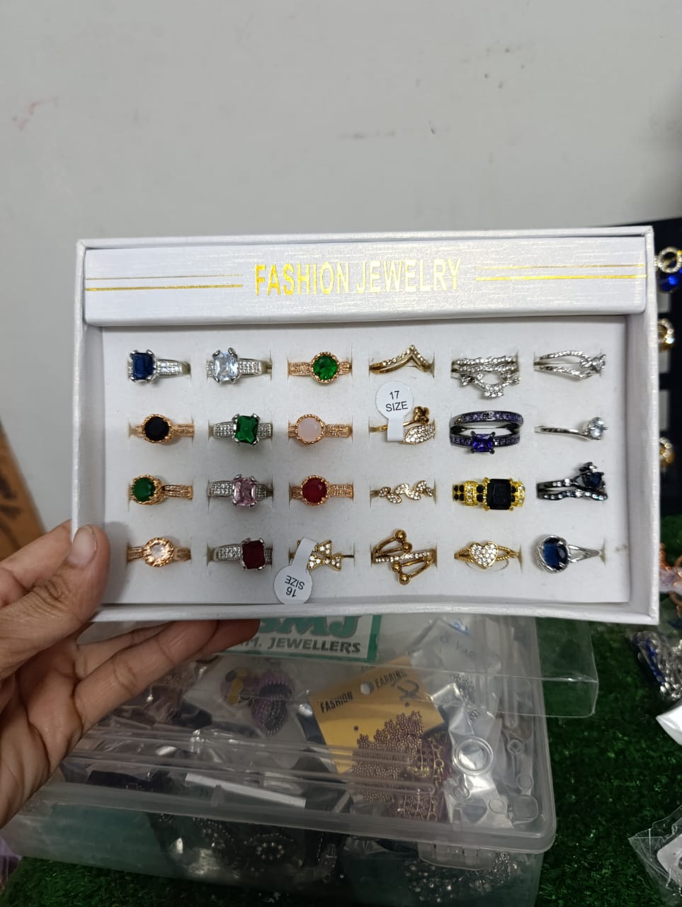 Assorted Gemstone Rings Set