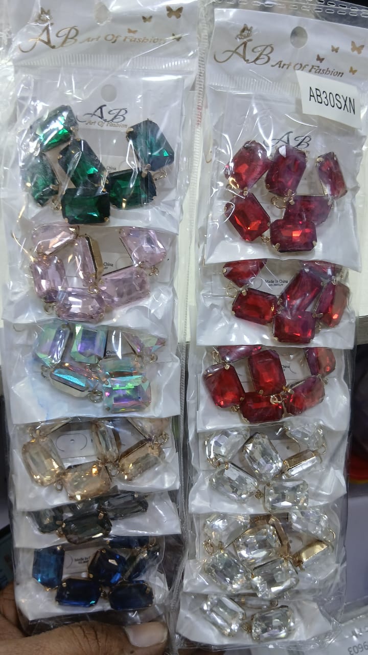 Assorted Gemstone Hair Clips