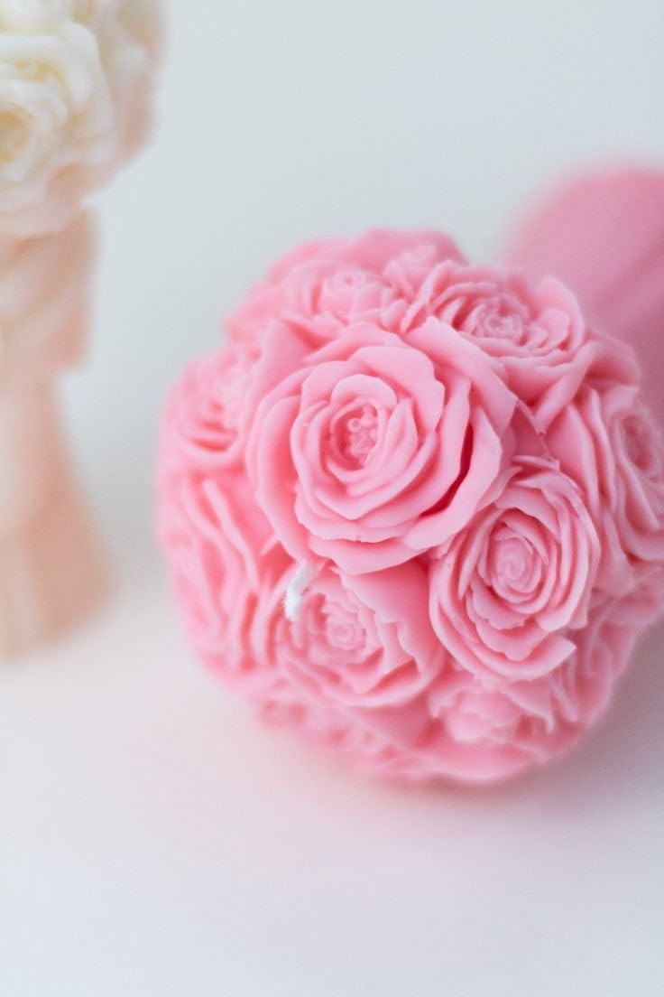 Rose Bouquet Scented Candle for home decoration