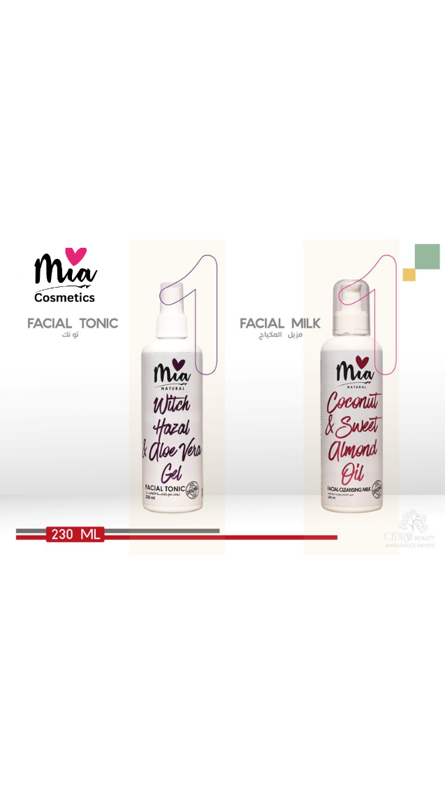 Mia Witch Hazel & Aloe Vera Gel Facial Tonic