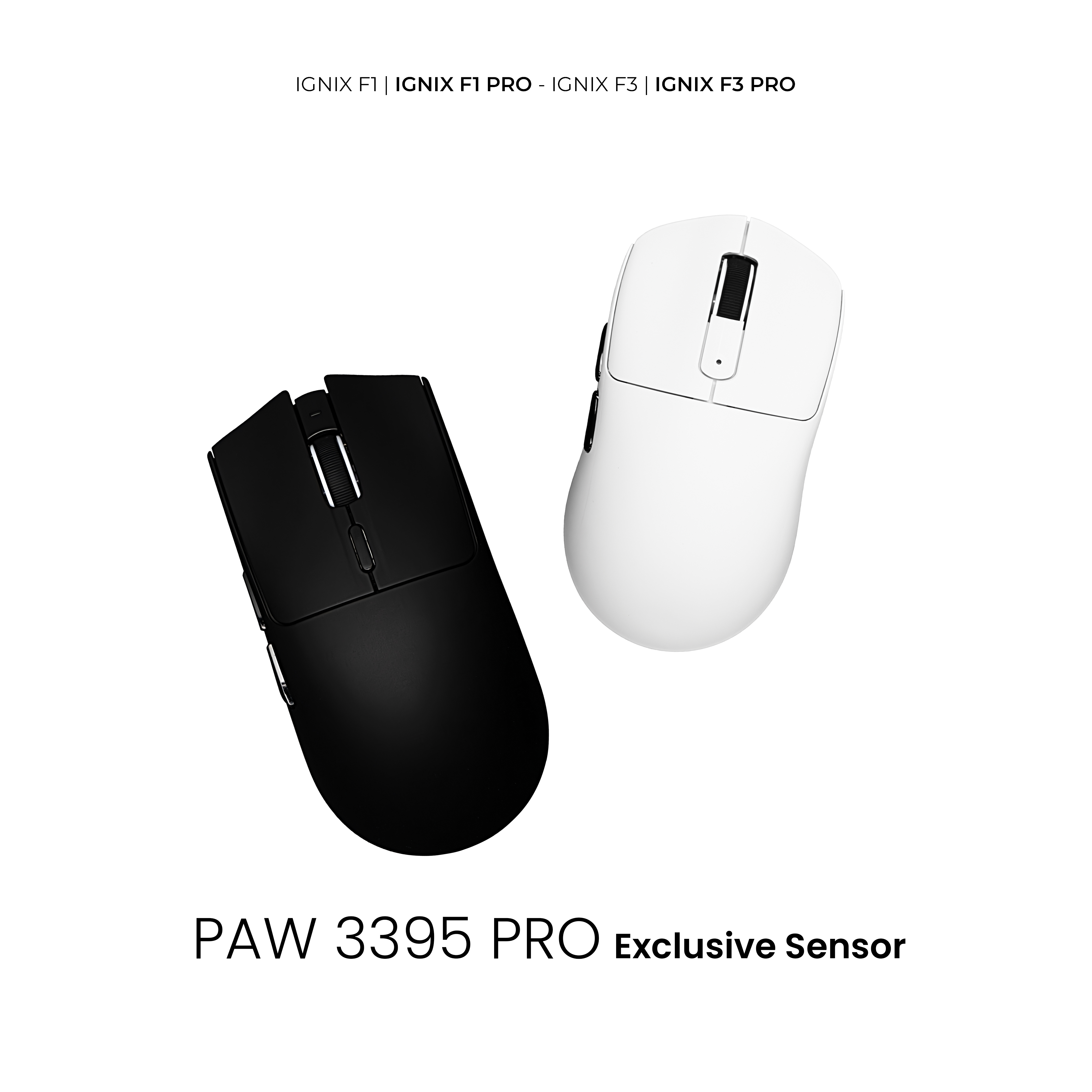 VortexSeries IGNIX Series F3 Mouse | Ultra Light Wireless Tri Mode Gaming Mouse PixArt PAW 3311 / 3395 PRO