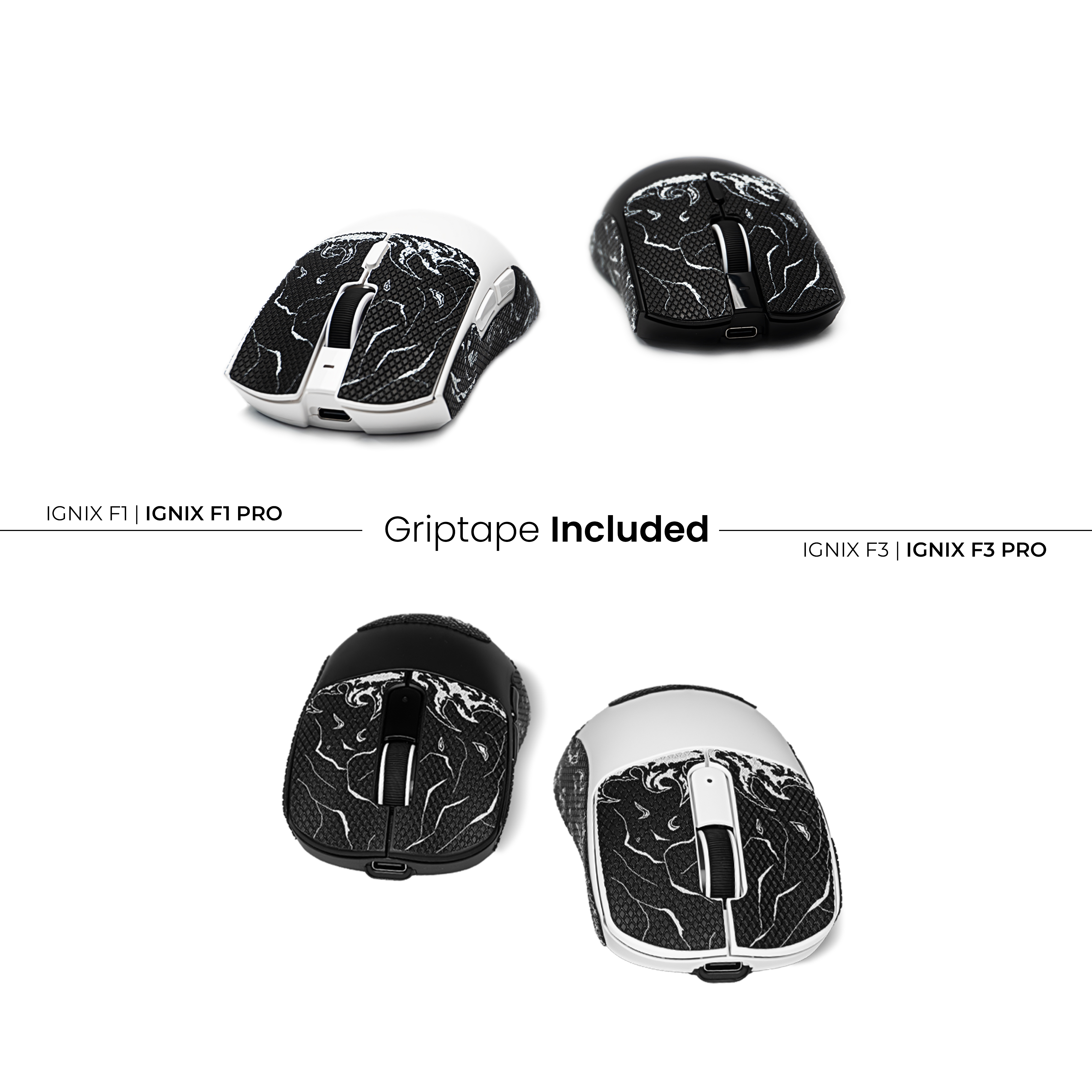 VortexSeries IGNIX Series F3 Mouse | Ultra Light Wireless Tri Mode Gaming Mouse PixArt PAW 3311 / 3395 PRO