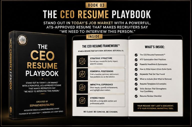 The CEO Resume Playbook