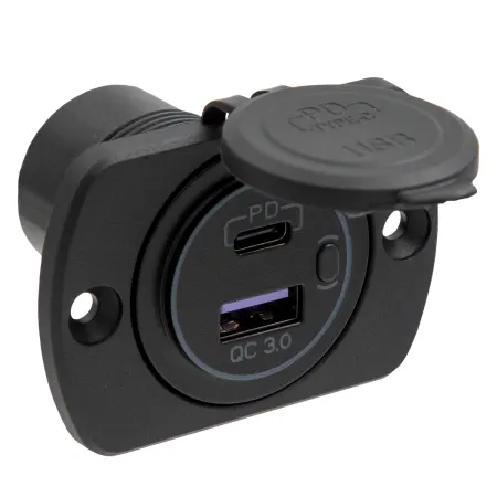 USB-C PD & USB-A QC 3.0 Flush Mount Charger