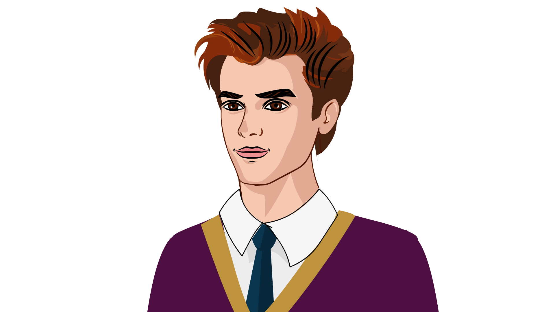 2D Young Man Character Side View (MAN002)