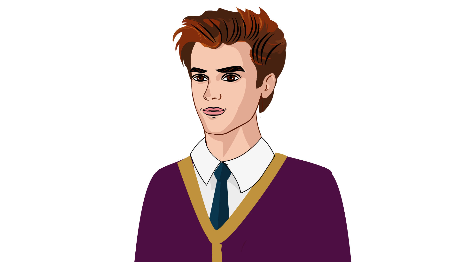 Young Man 2D Character (Side View) - MS01