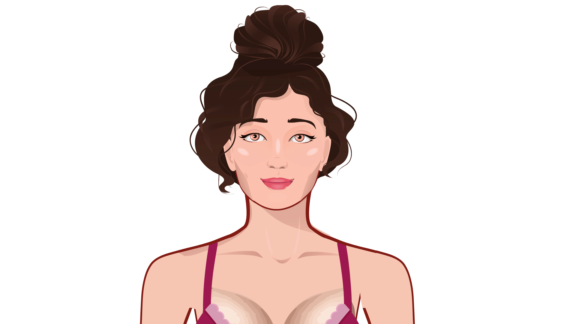 2D Young Woman Character - Front View (WOM001)