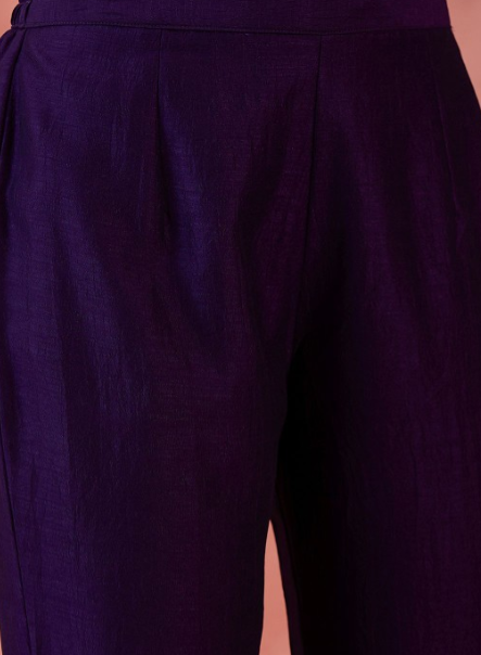 Elegant Purple Embroidered Anarkali Suit