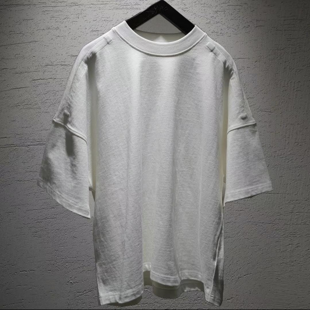 Nio - Irregular cut  White Oversized T-Shirt