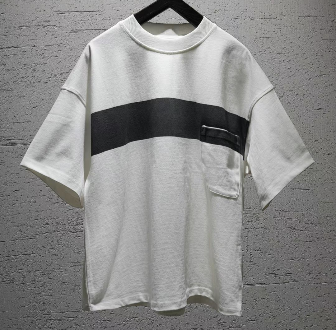 Toyotomi - White T-shirt with Black Stripe