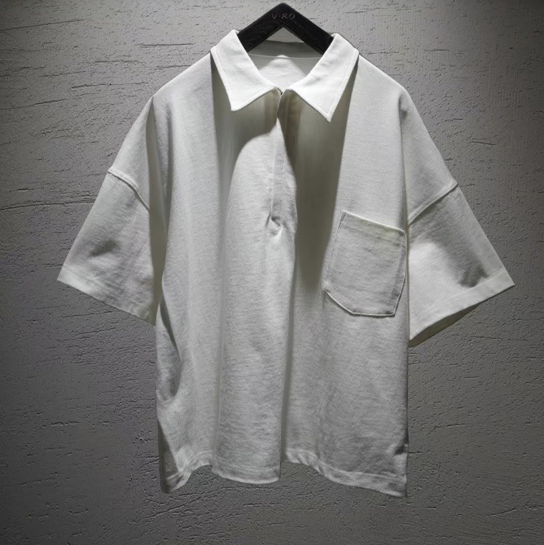 Kasamuella - White Cotton Short Sleeve Shirt