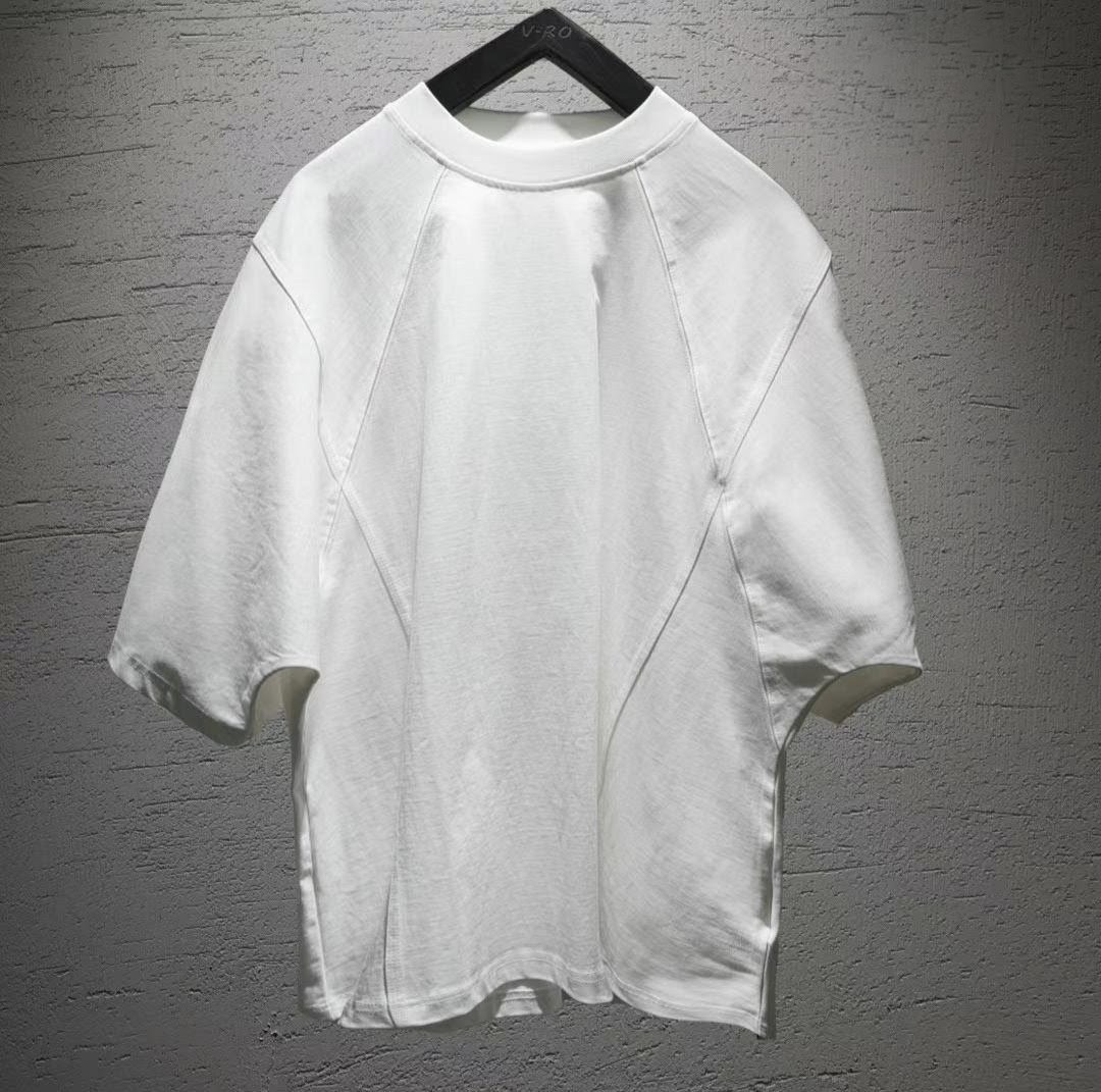 Kendo - White Oversized X Knitted T-Shirt