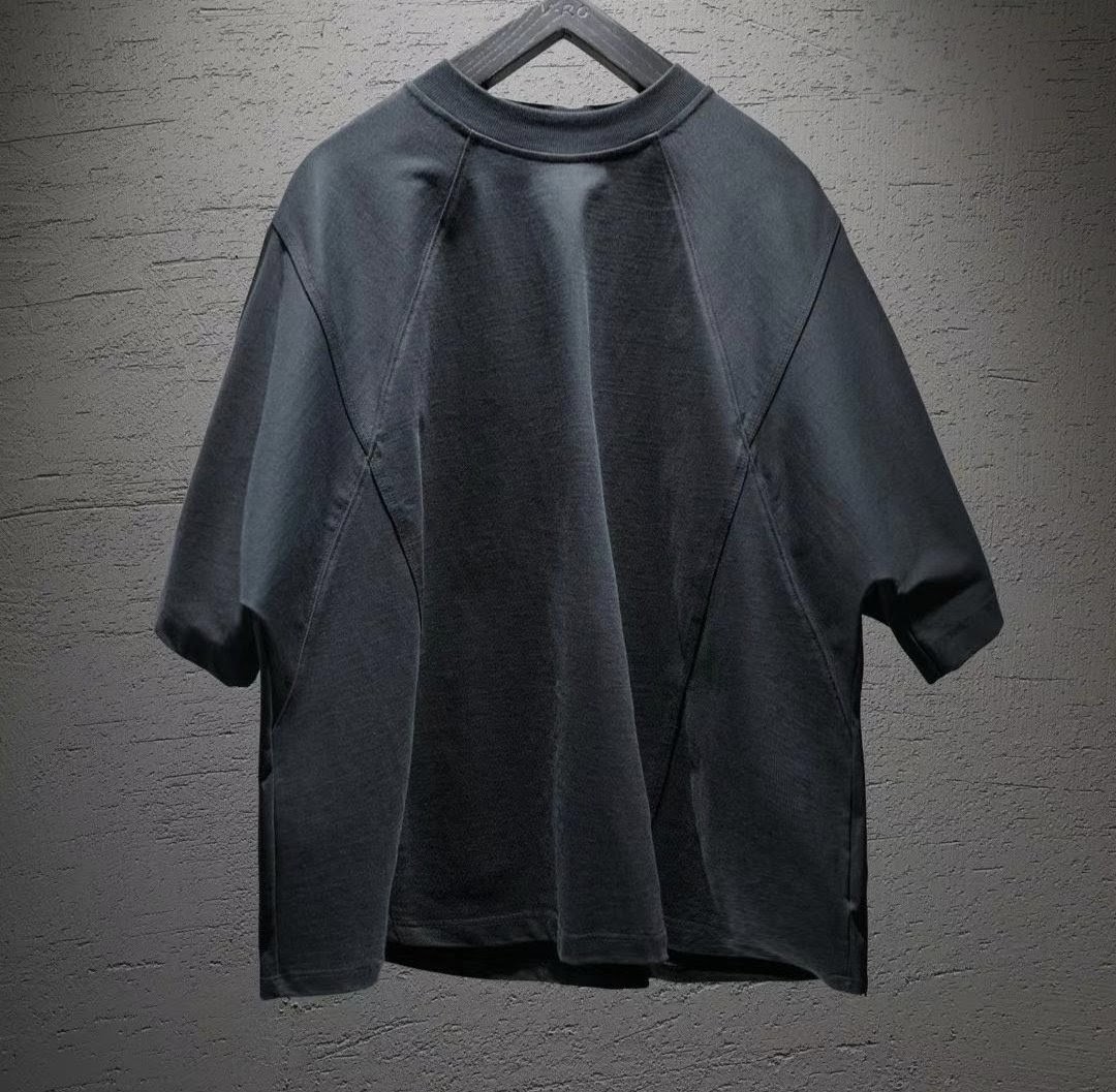 Kendo - Black Oversized X Knitted T-Shirt