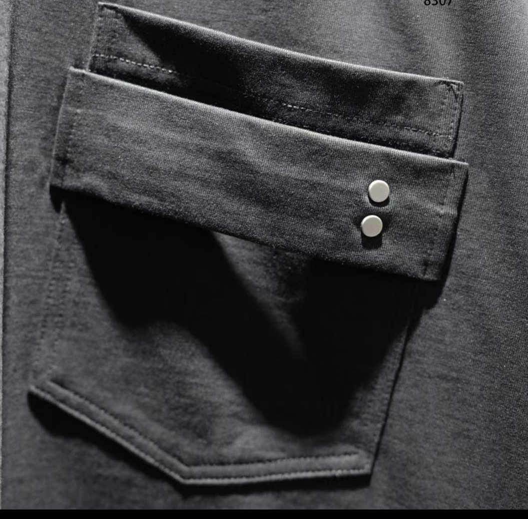 Kanji - Black Utility Pocket T-Shirt
