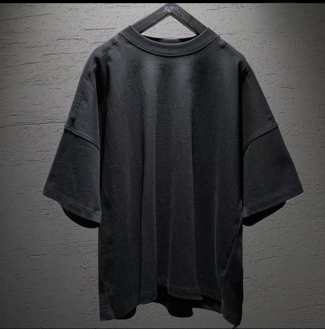 Nio - Irregular cut  Black Oversized T-Shirt