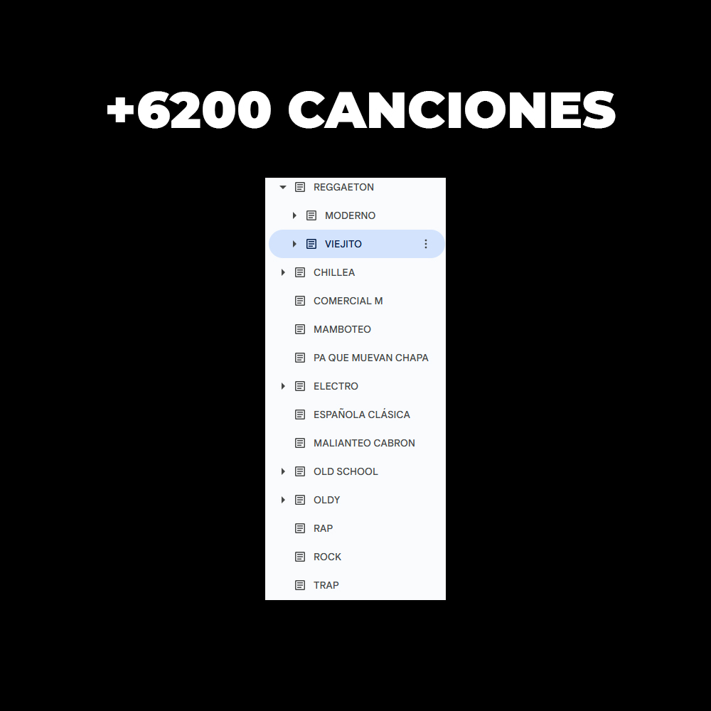 DJ ALIN – Lista de música organizada para DJs (6.200 canciones)