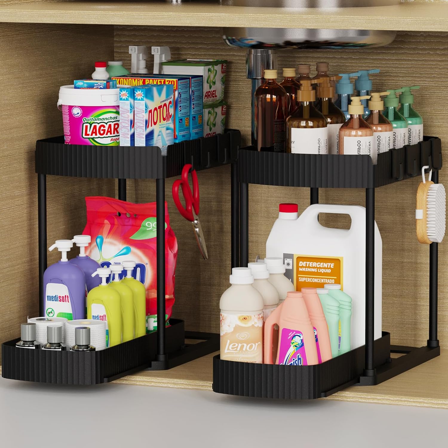 Under Sink Storage Organizer Rack
