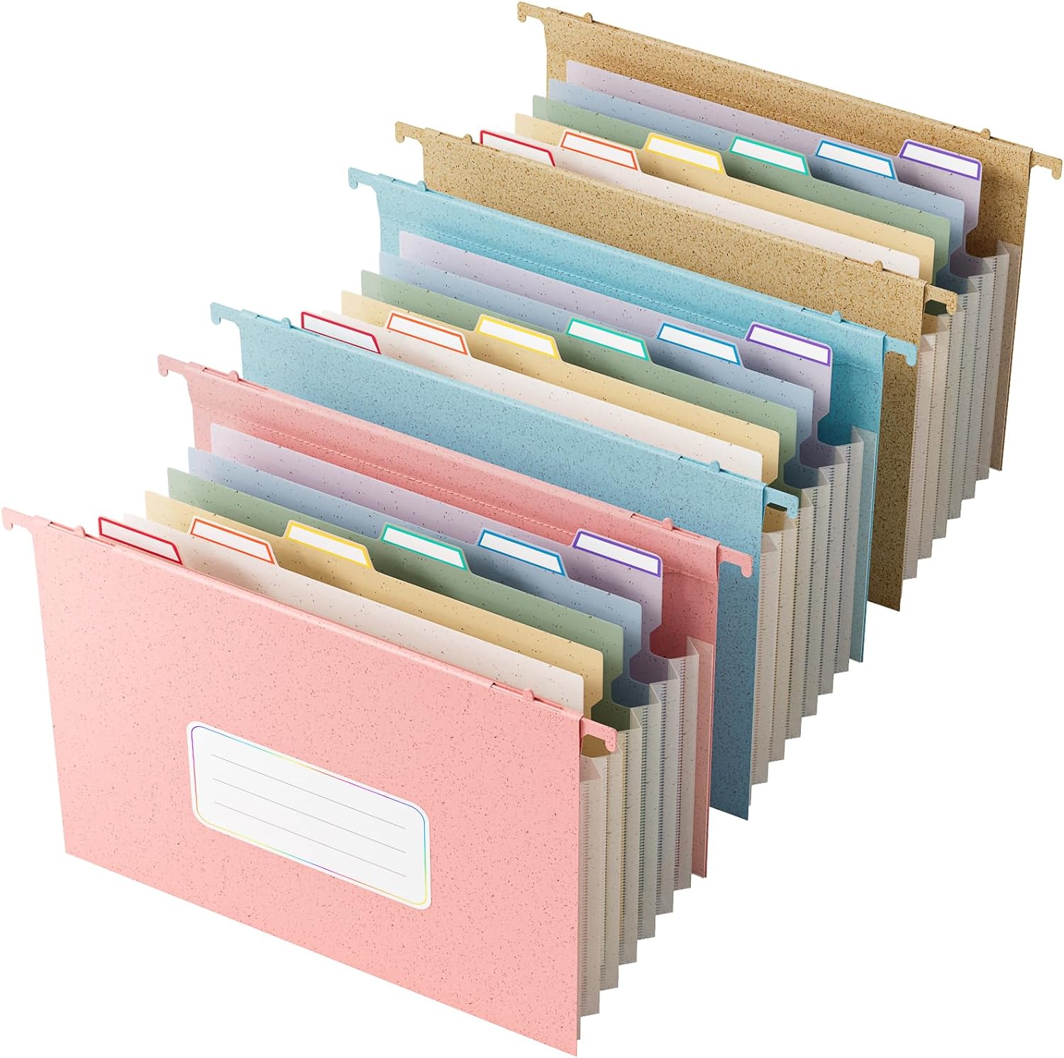 Assorted Colored Hanging File Folders