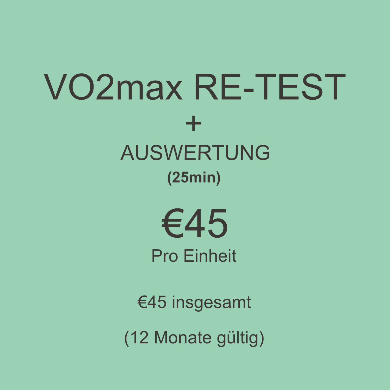 VO2max RE-TEST