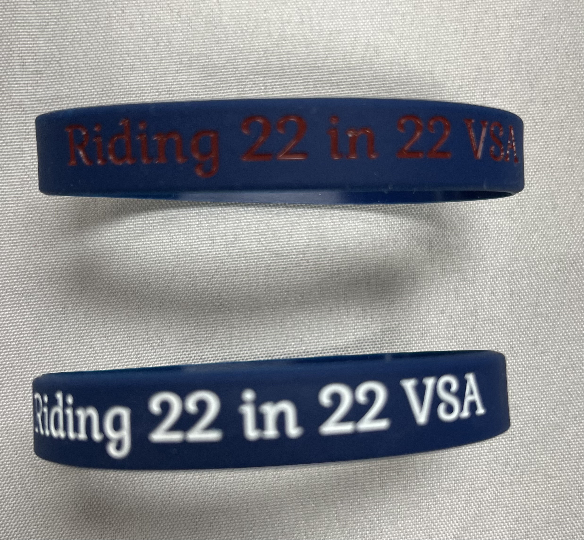 Riding 22 in 22 VSA Wristbands