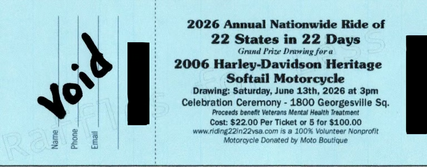 2026 5-Tickets Motorcycle Raffle