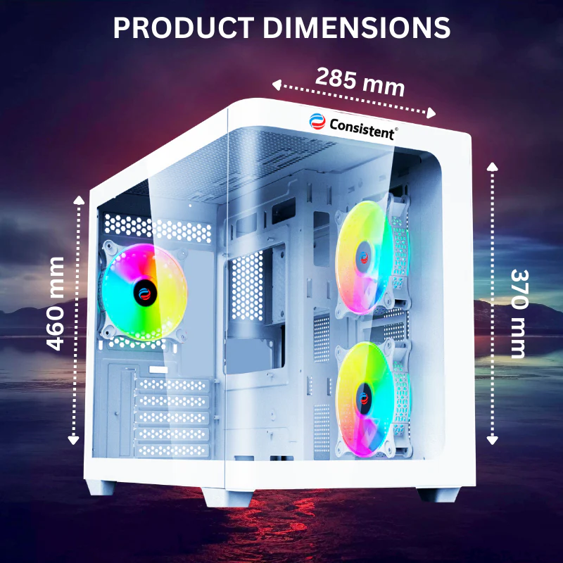 GAMING PC CASE (CIG2007) LEGENDOR WHITE