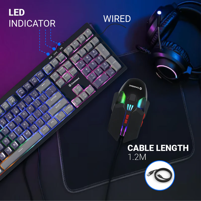 Avenger Gaming Combo Wired Keyboard/Mouse