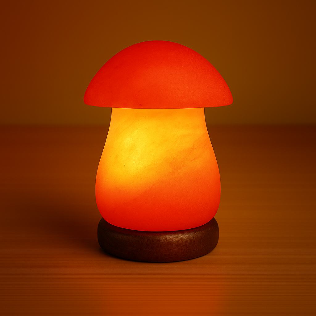 J&J - Himalayn Rock Salt Lamp Mushroom