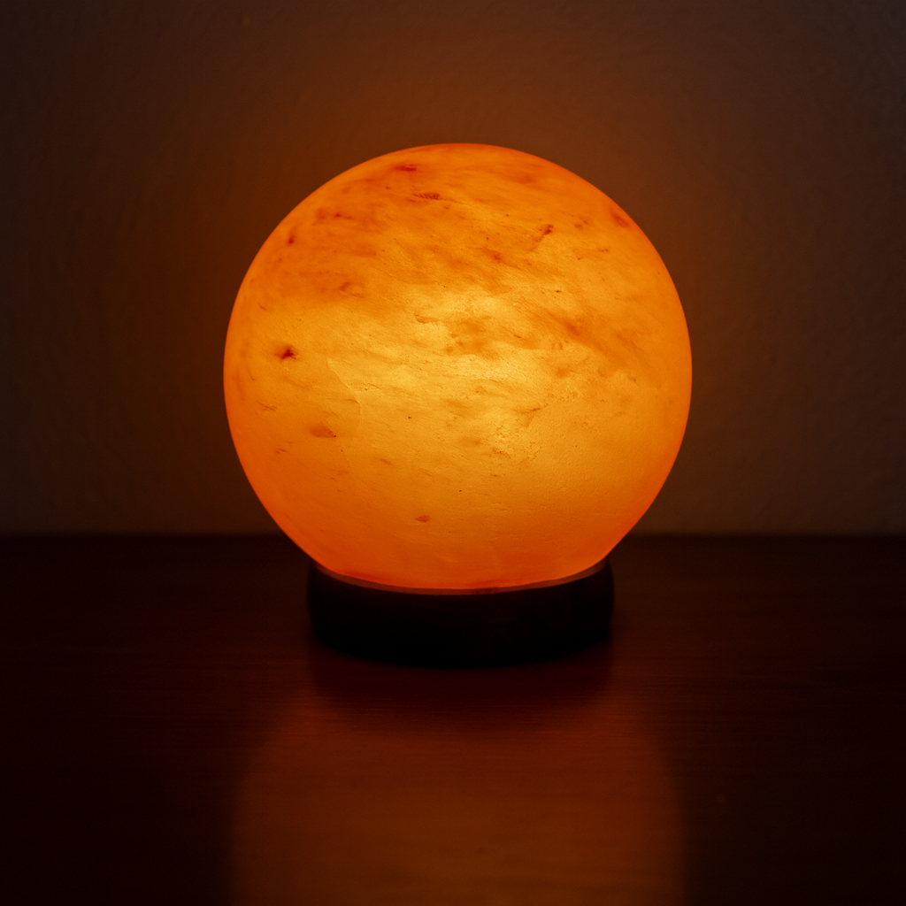 J&J - Himalayan Rock Salt Lamp Globe Shape