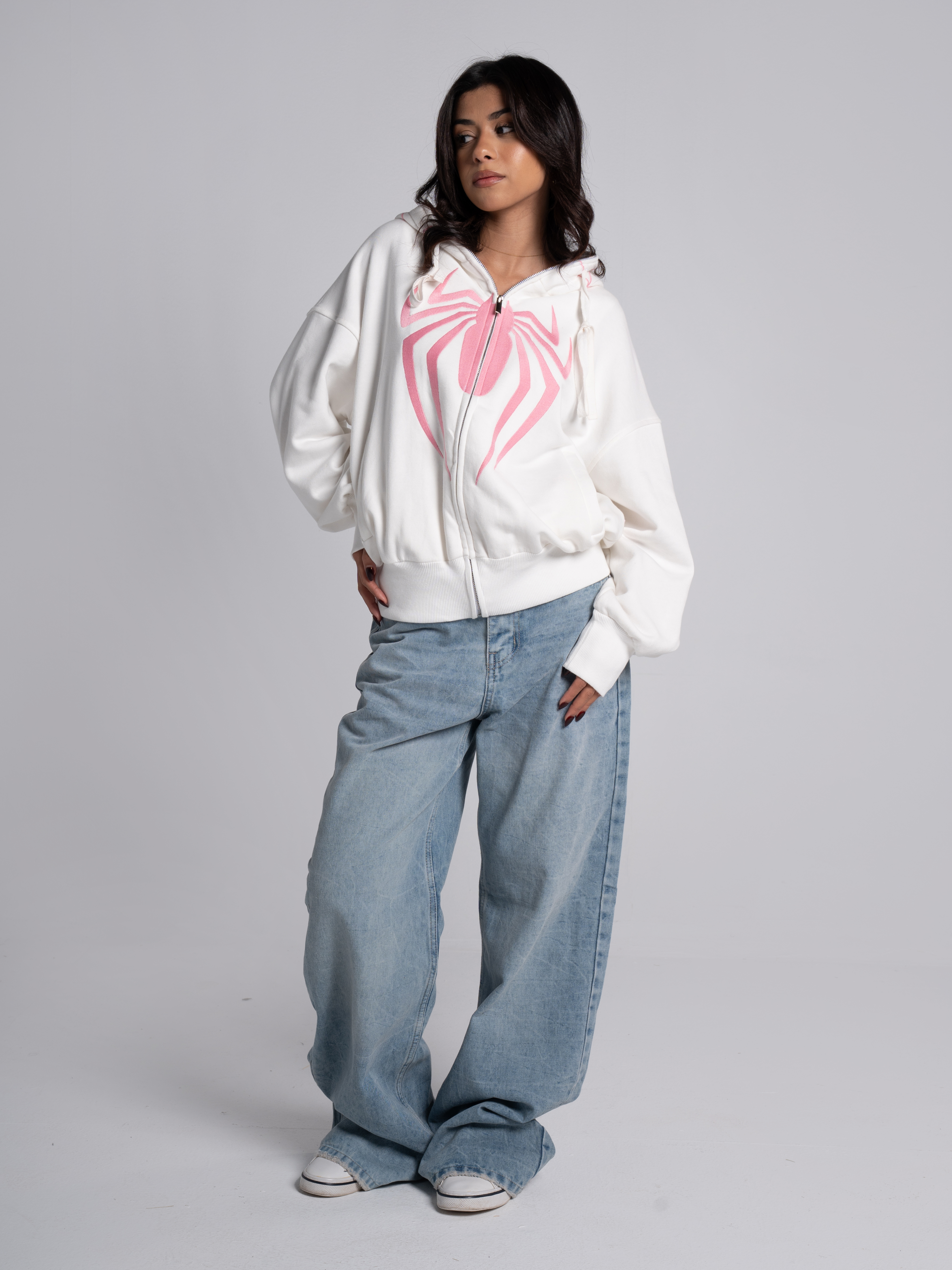 Handed Sweatshirt with Hoodie