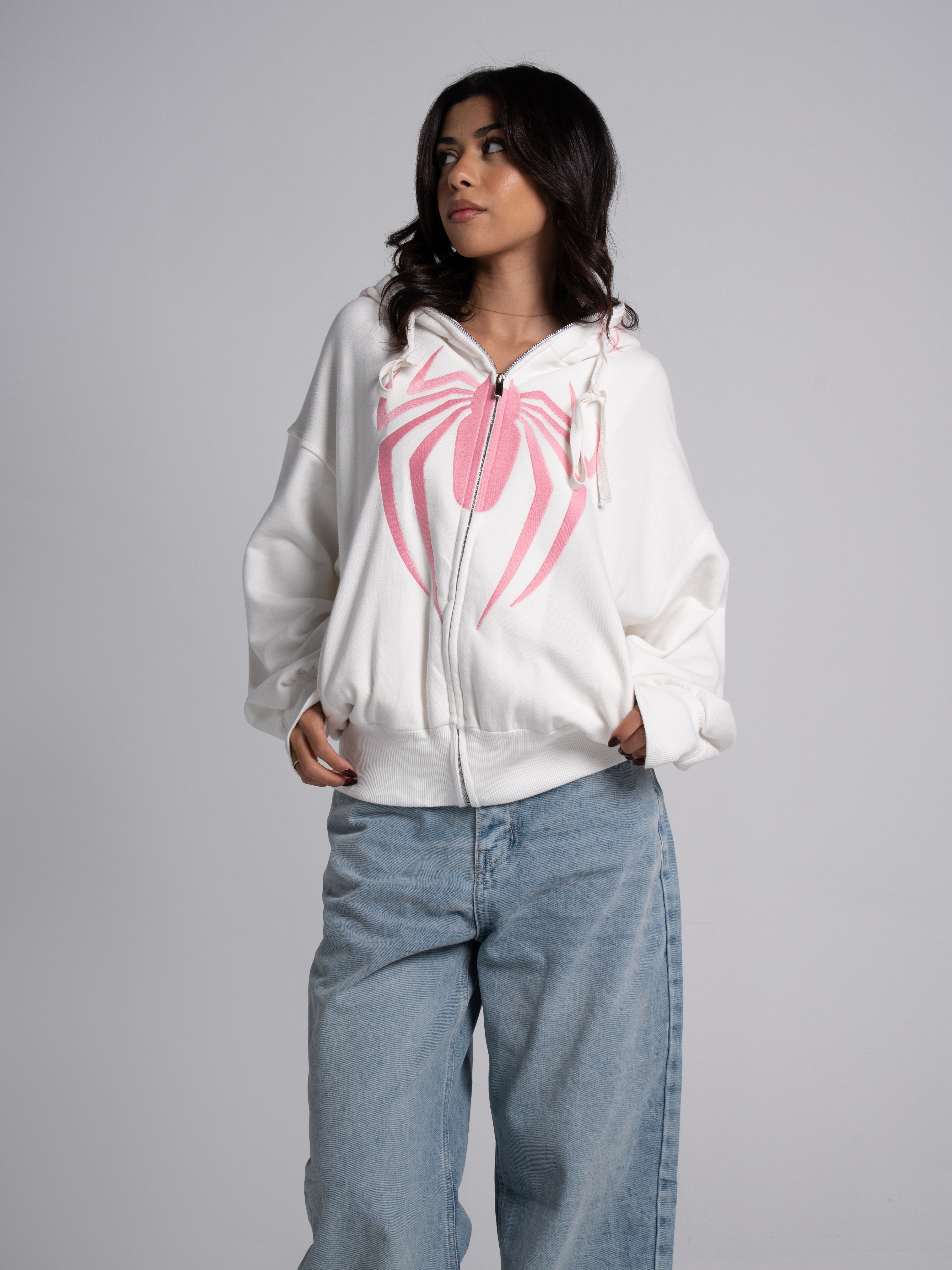 Handed Sweatshirt with Hoodie