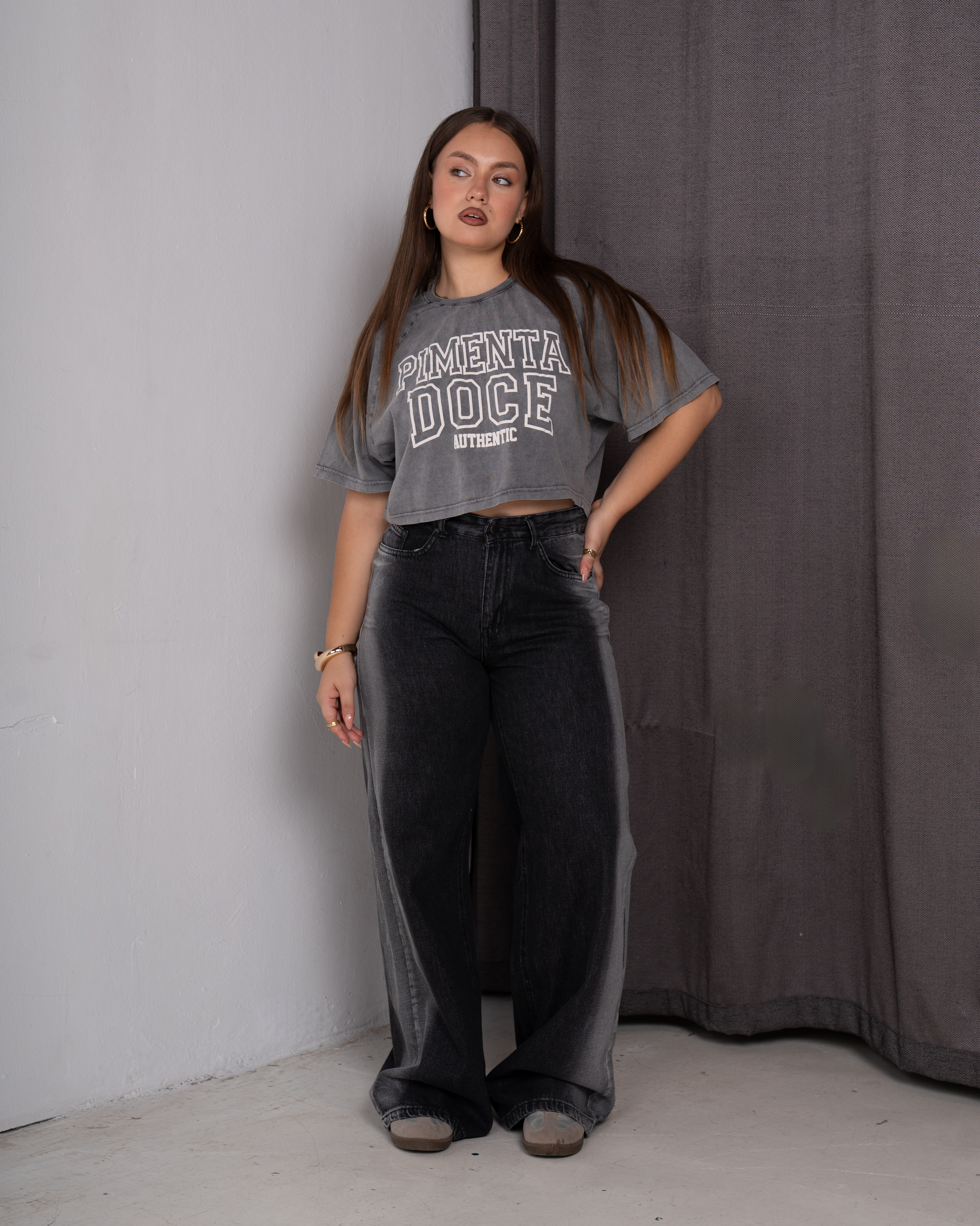 Printed Crop Shirts