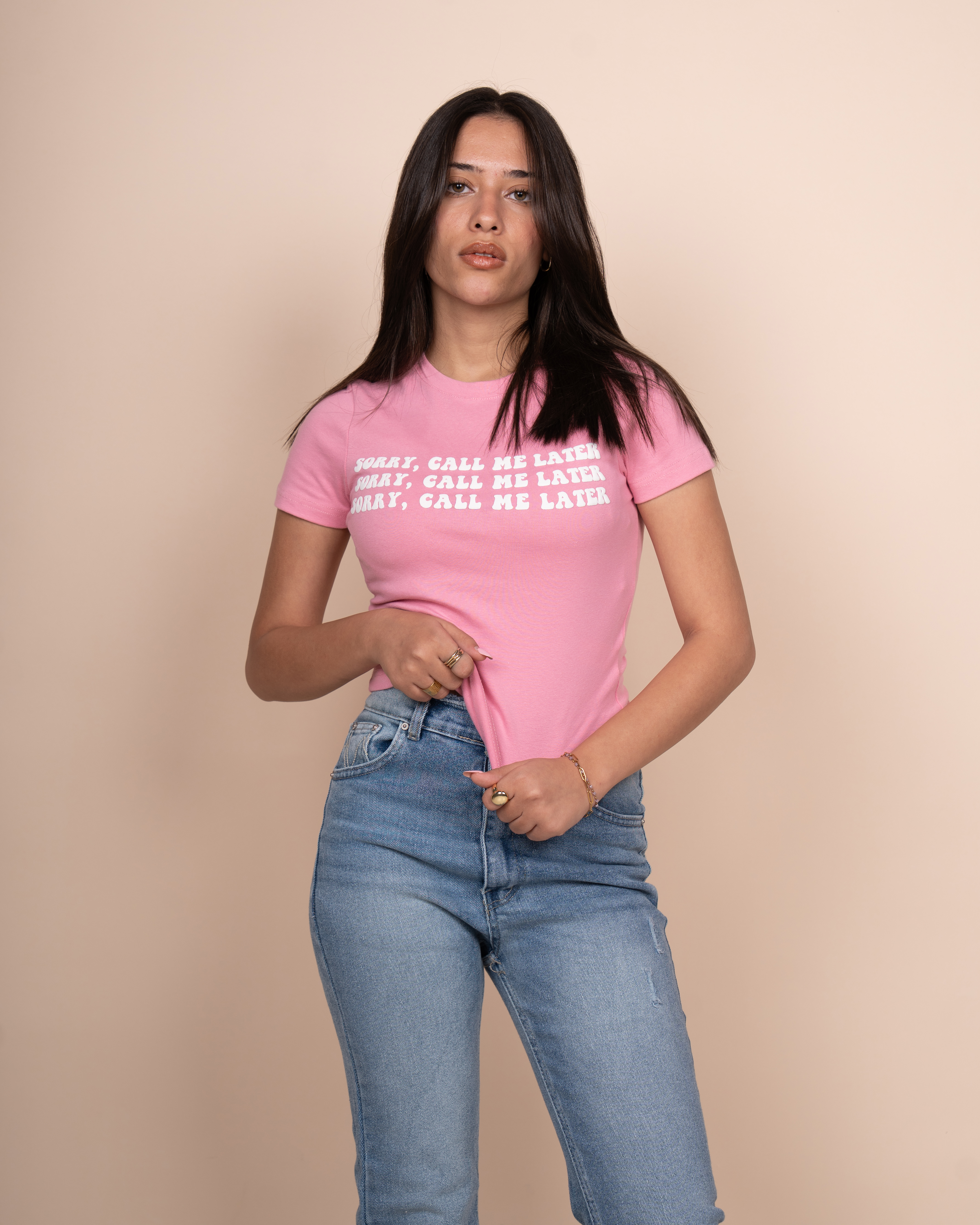 Printed half-sleeve T-shirt 