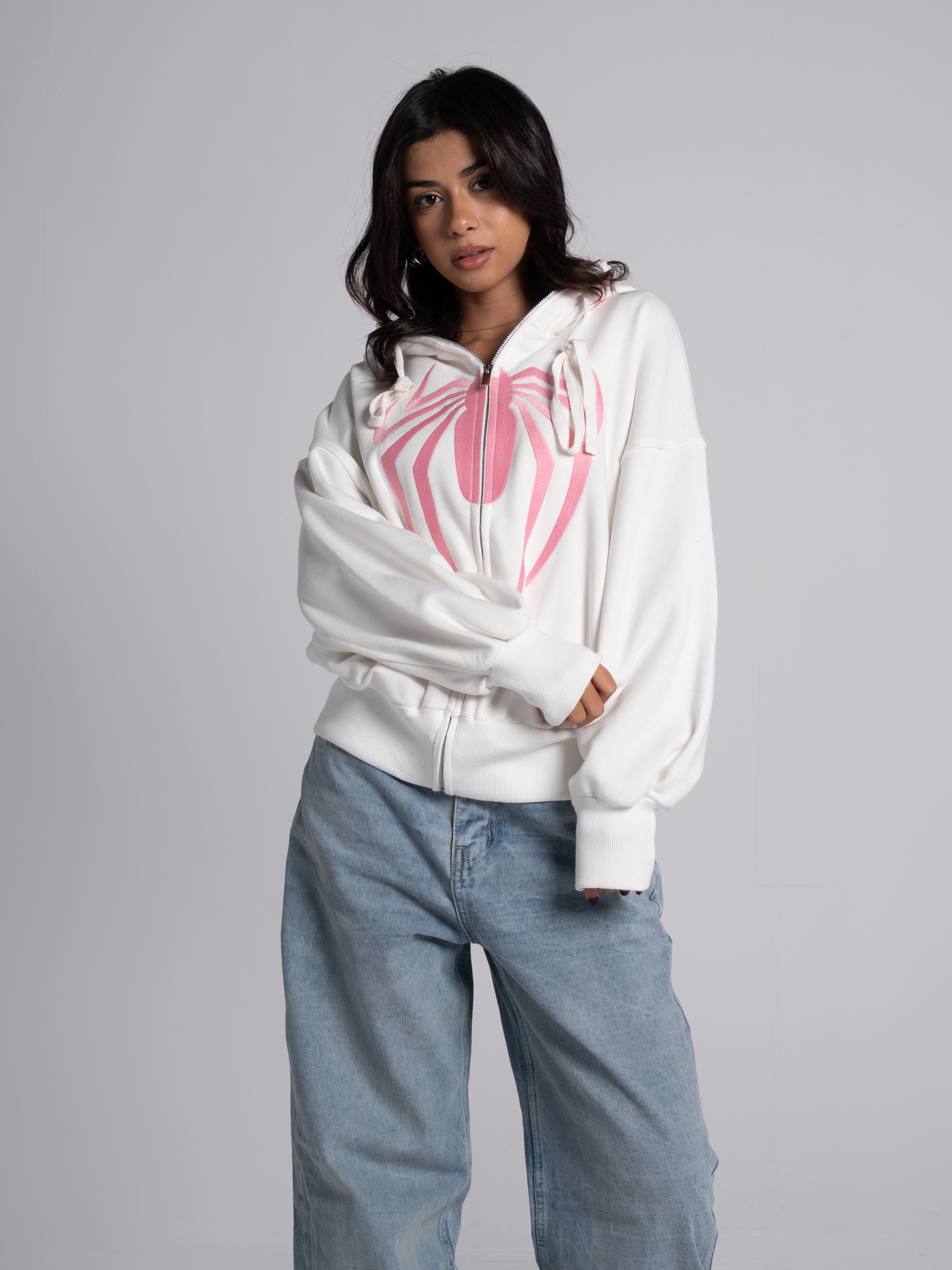 Handed Sweatshirt with Hoodie