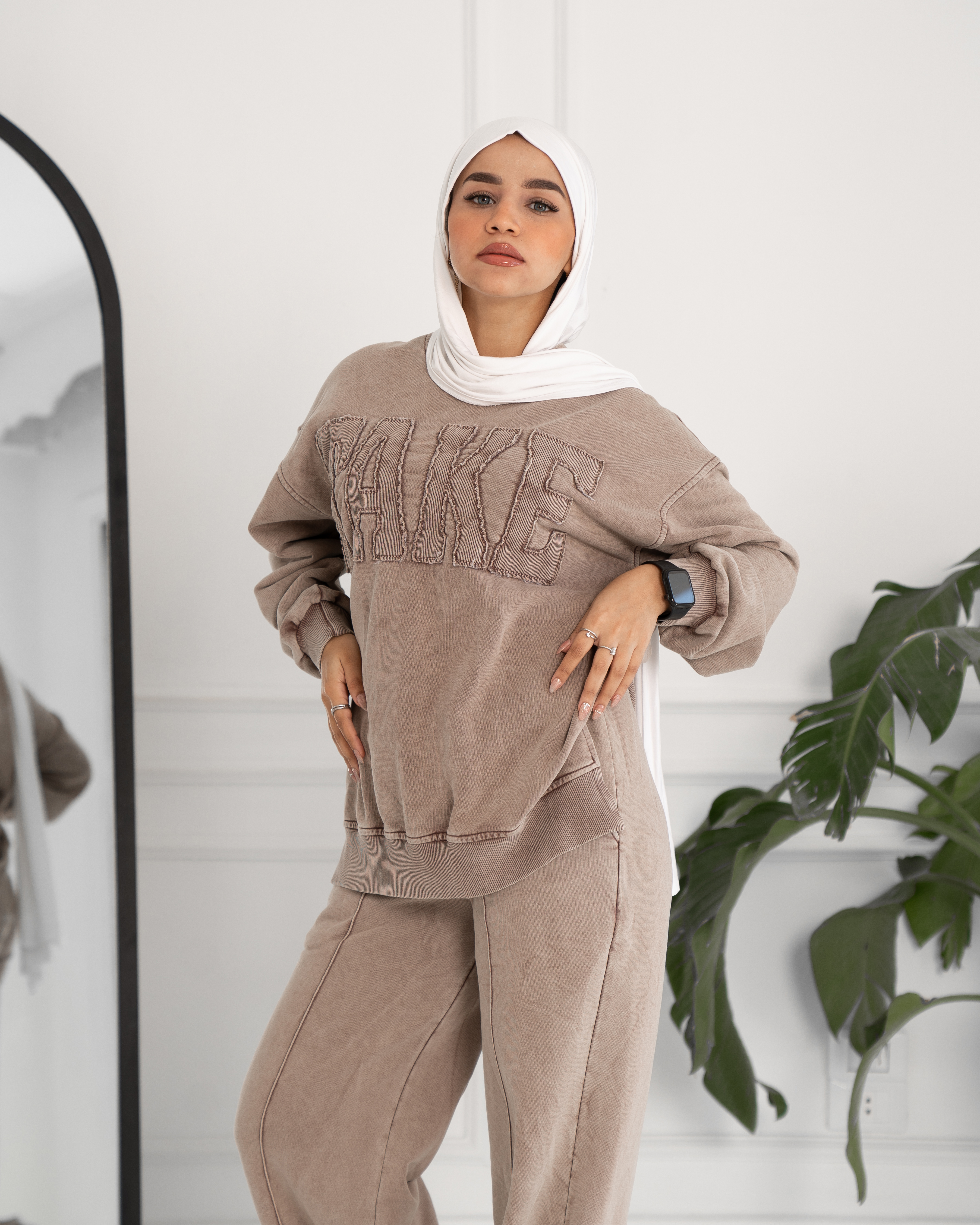 Embroidered Letter Sweatshirt