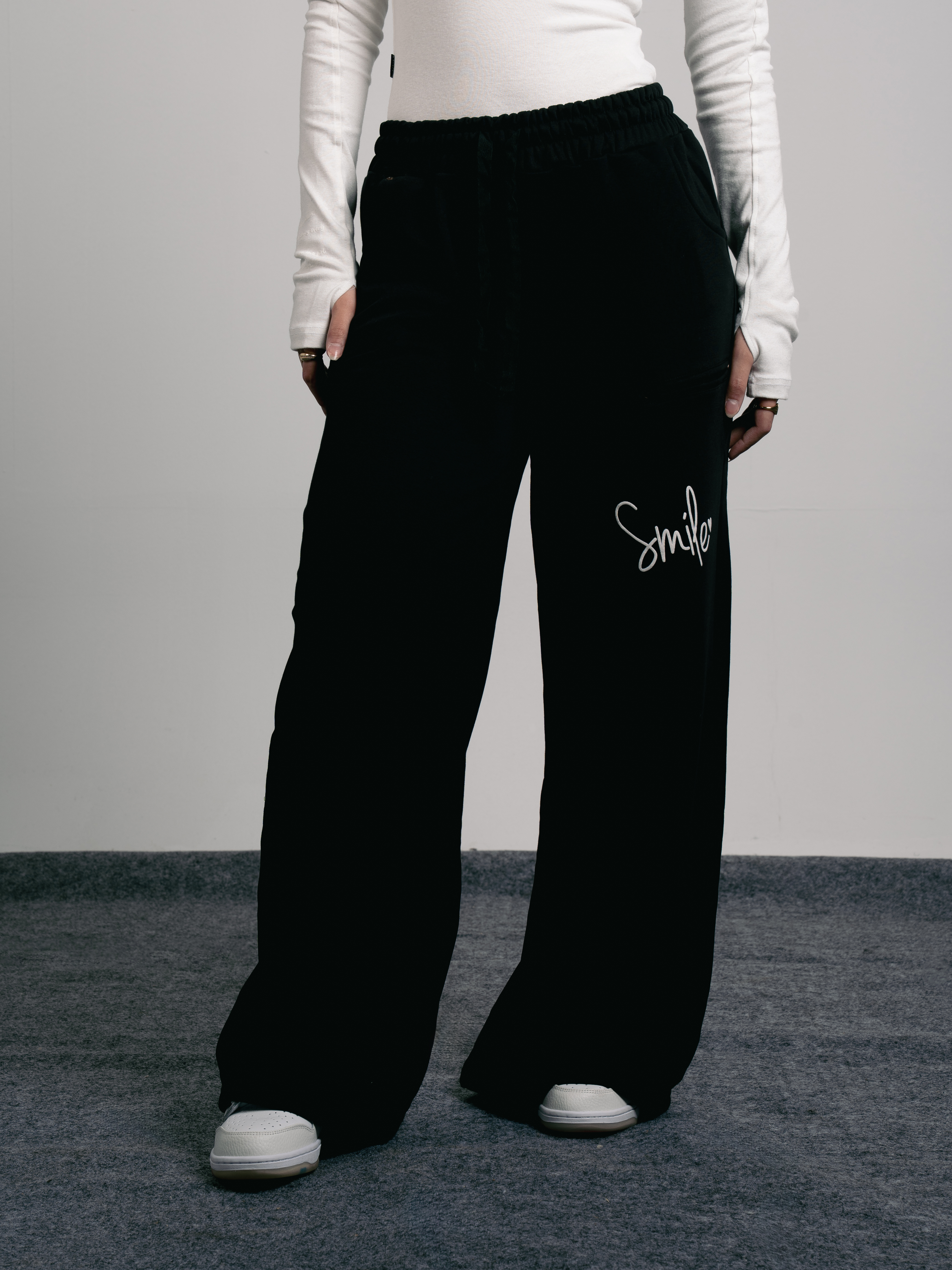 Cotton Baggie Printed Sweatpants