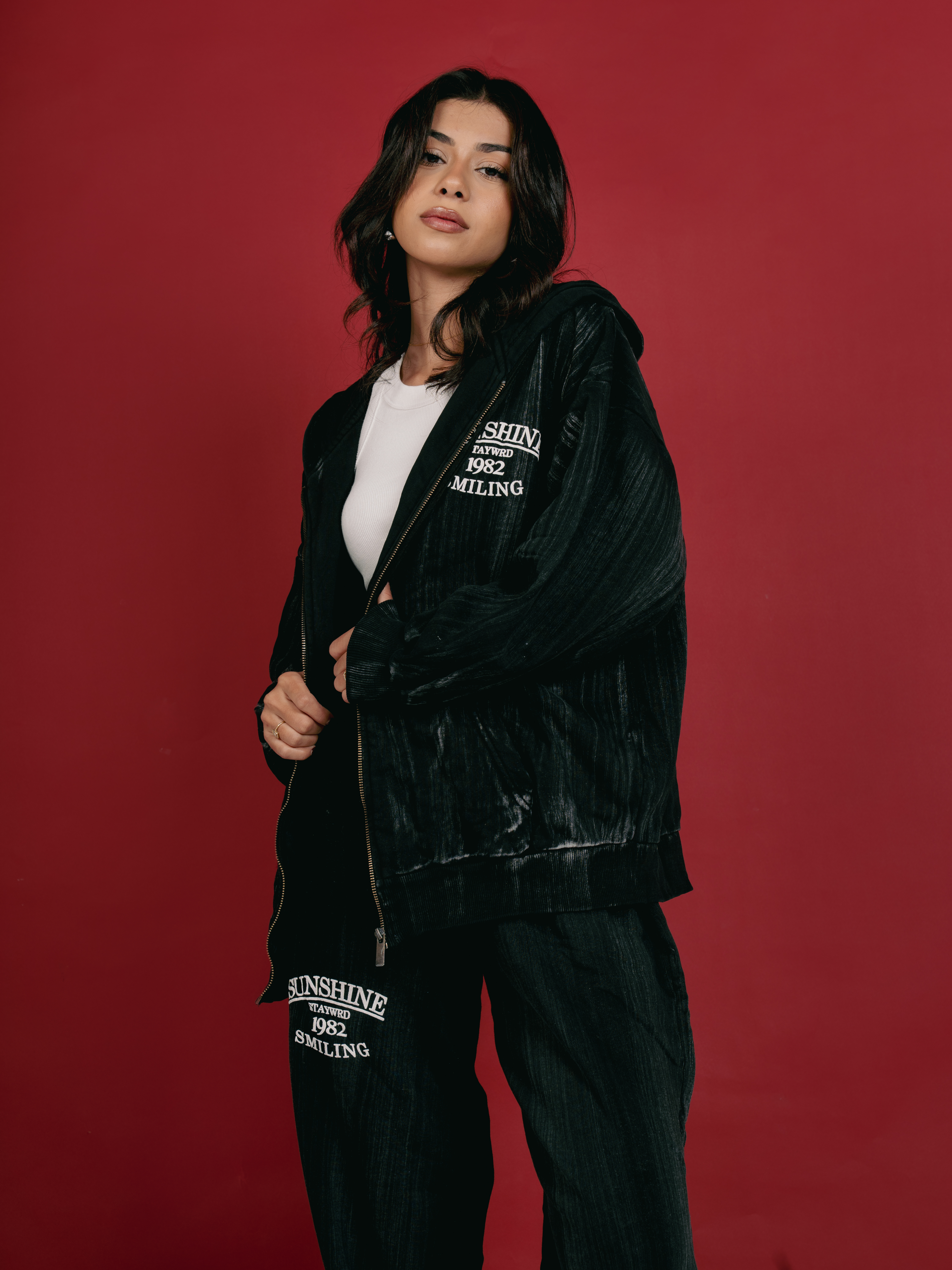 Milton Printed Lines knit set