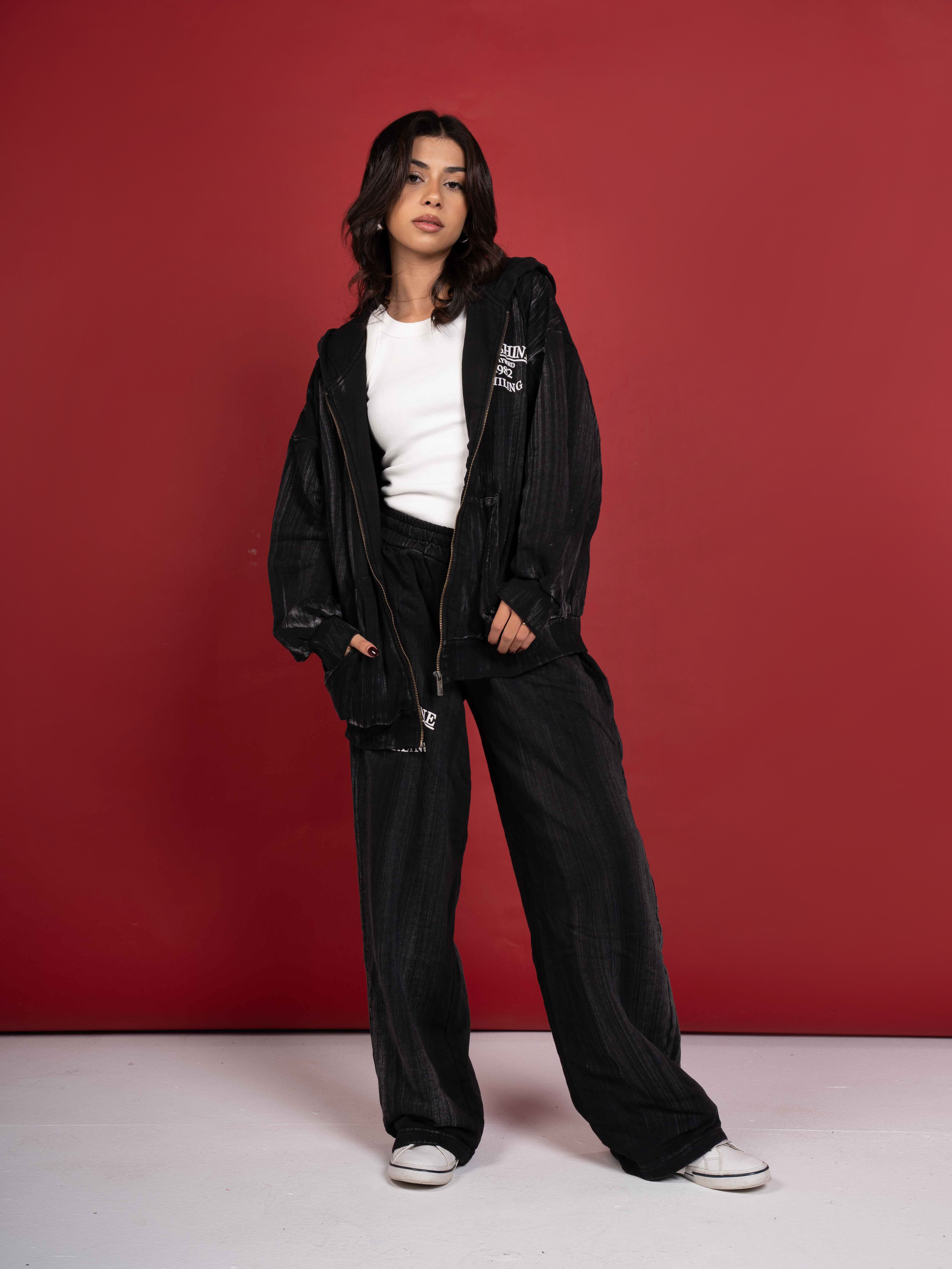 Milton Printed Lines knit set