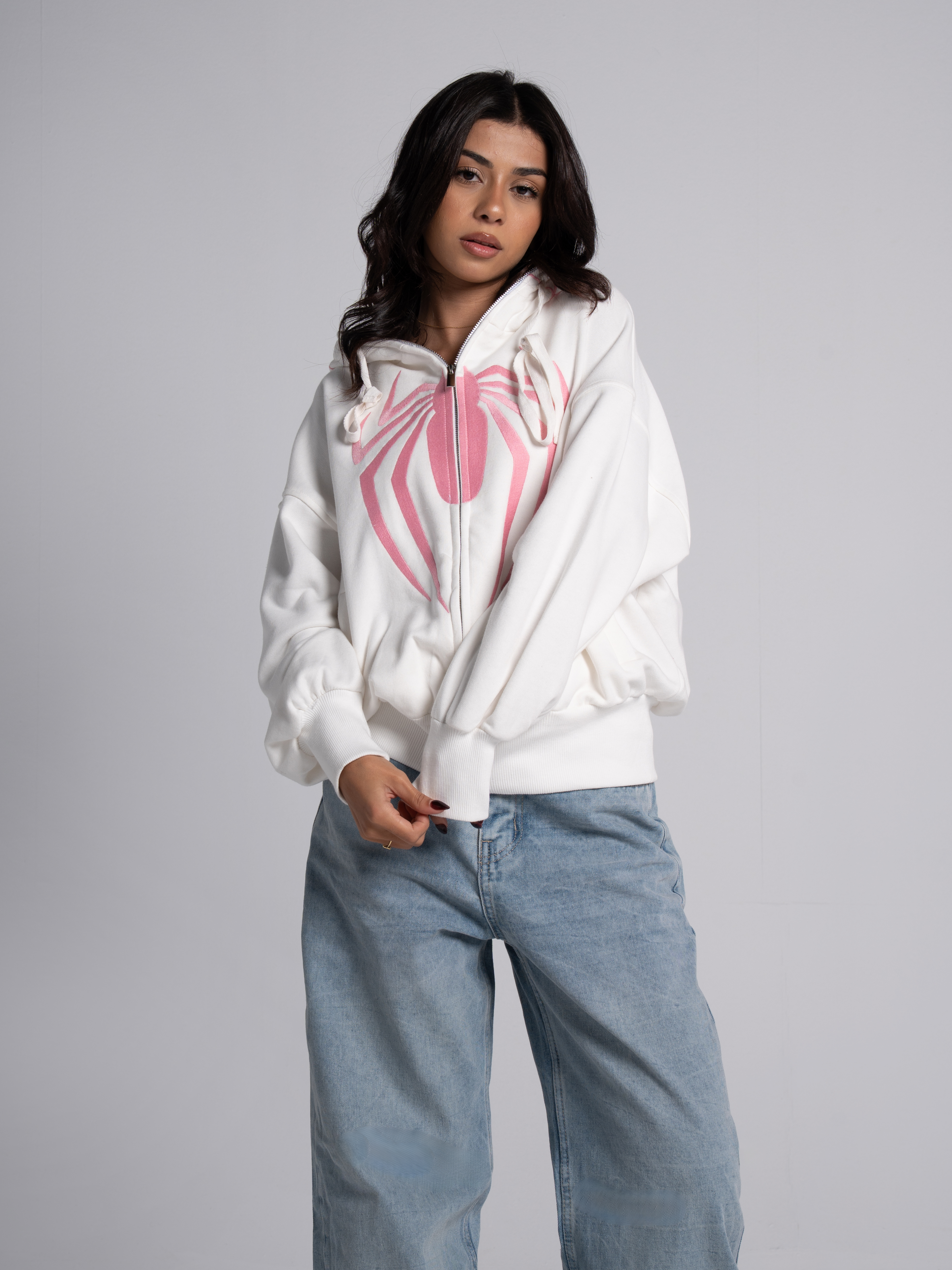 Handed Sweatshirt with Hoodie