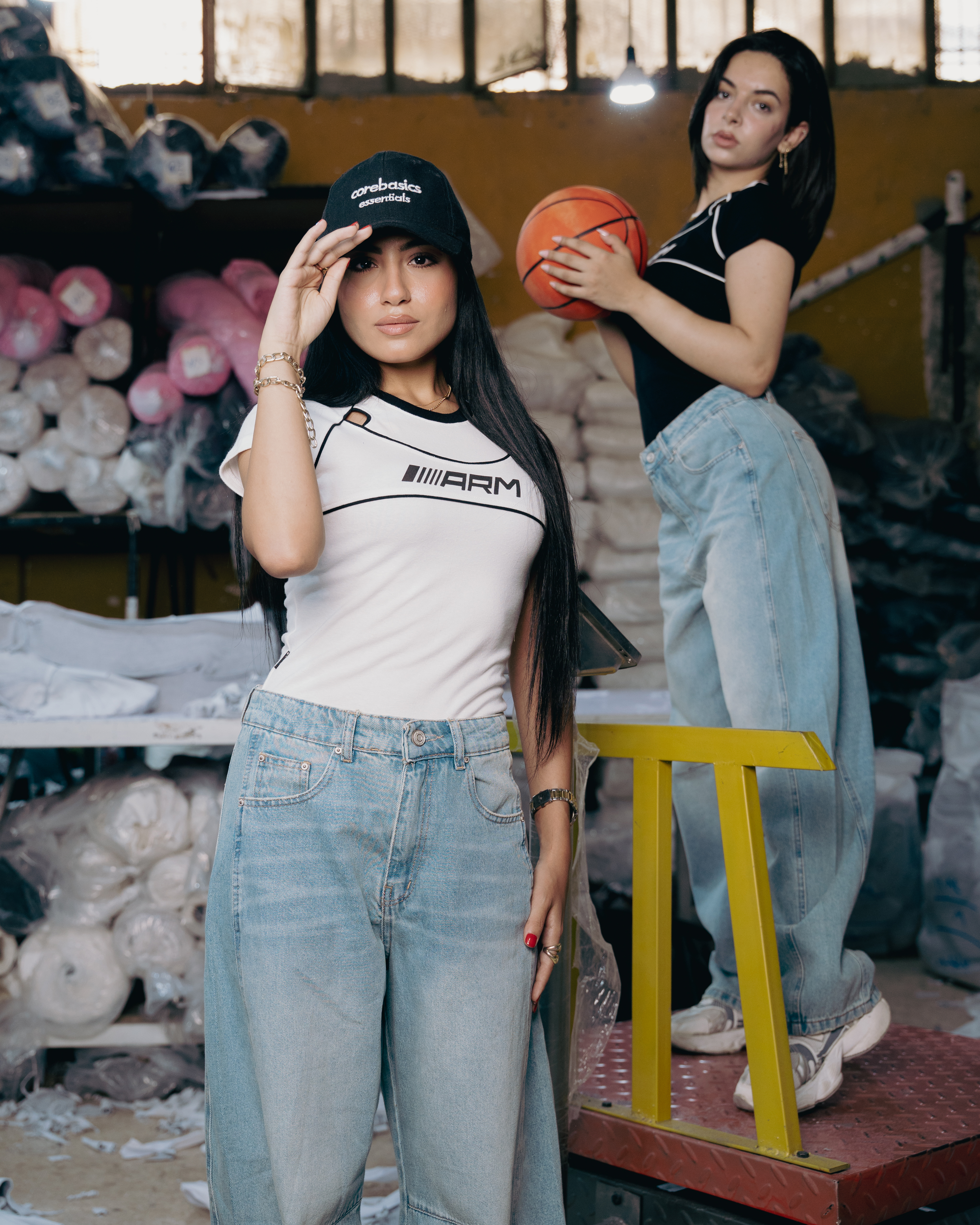 Printed half-sleeve T-shirt
