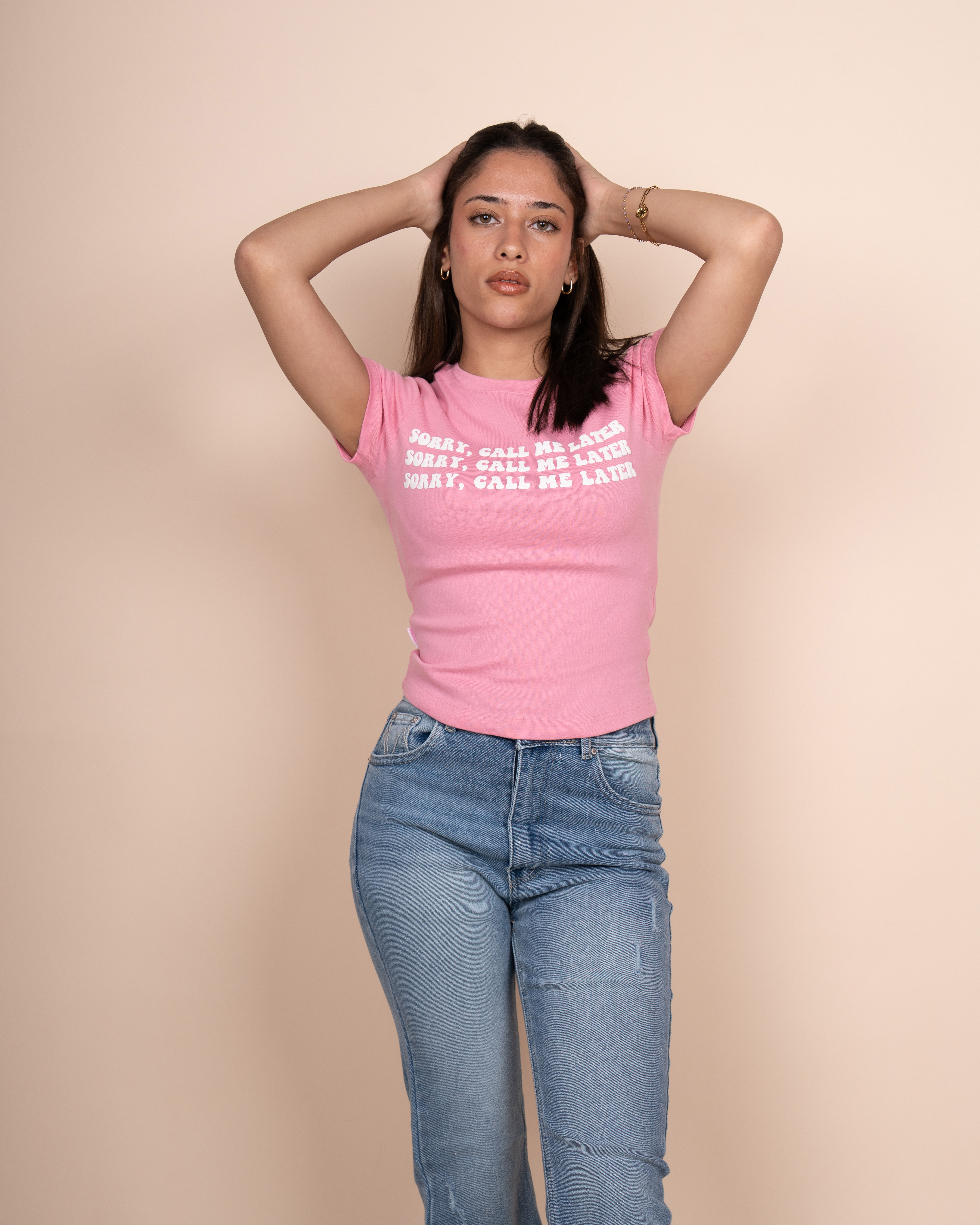 Printed half-sleeve T-shirt 