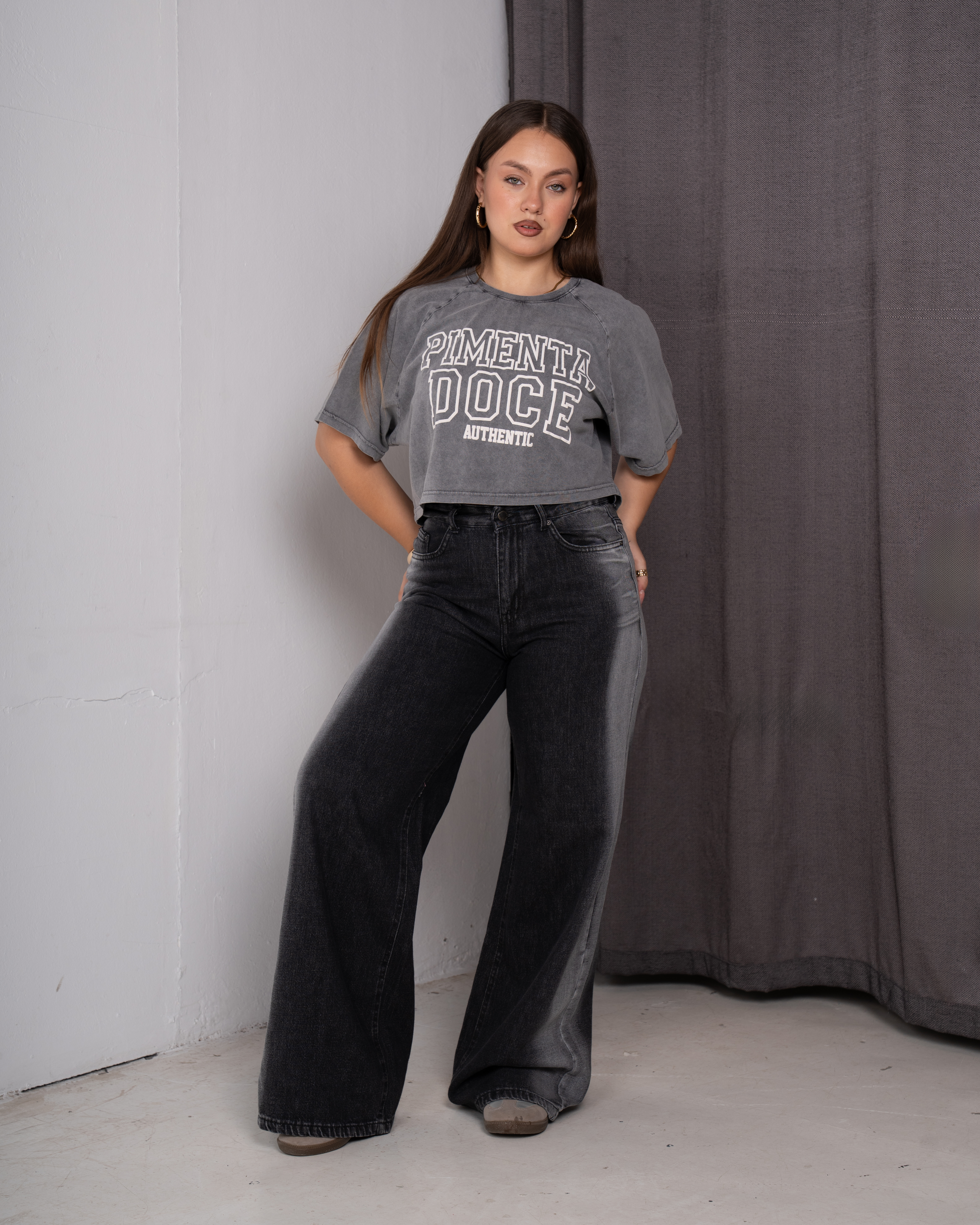 Printed Crop Shirts