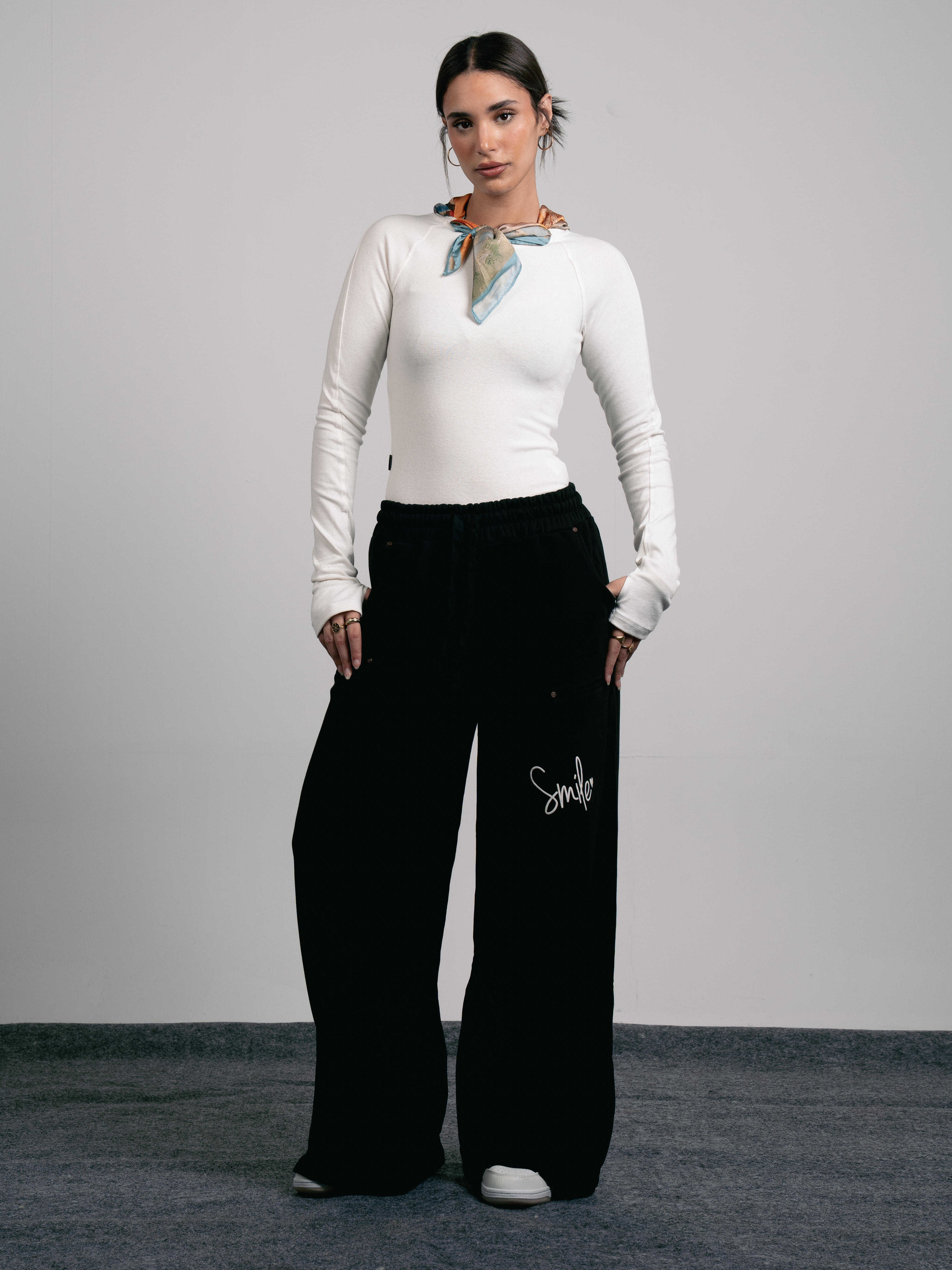 Cotton Baggie Printed Sweatpants