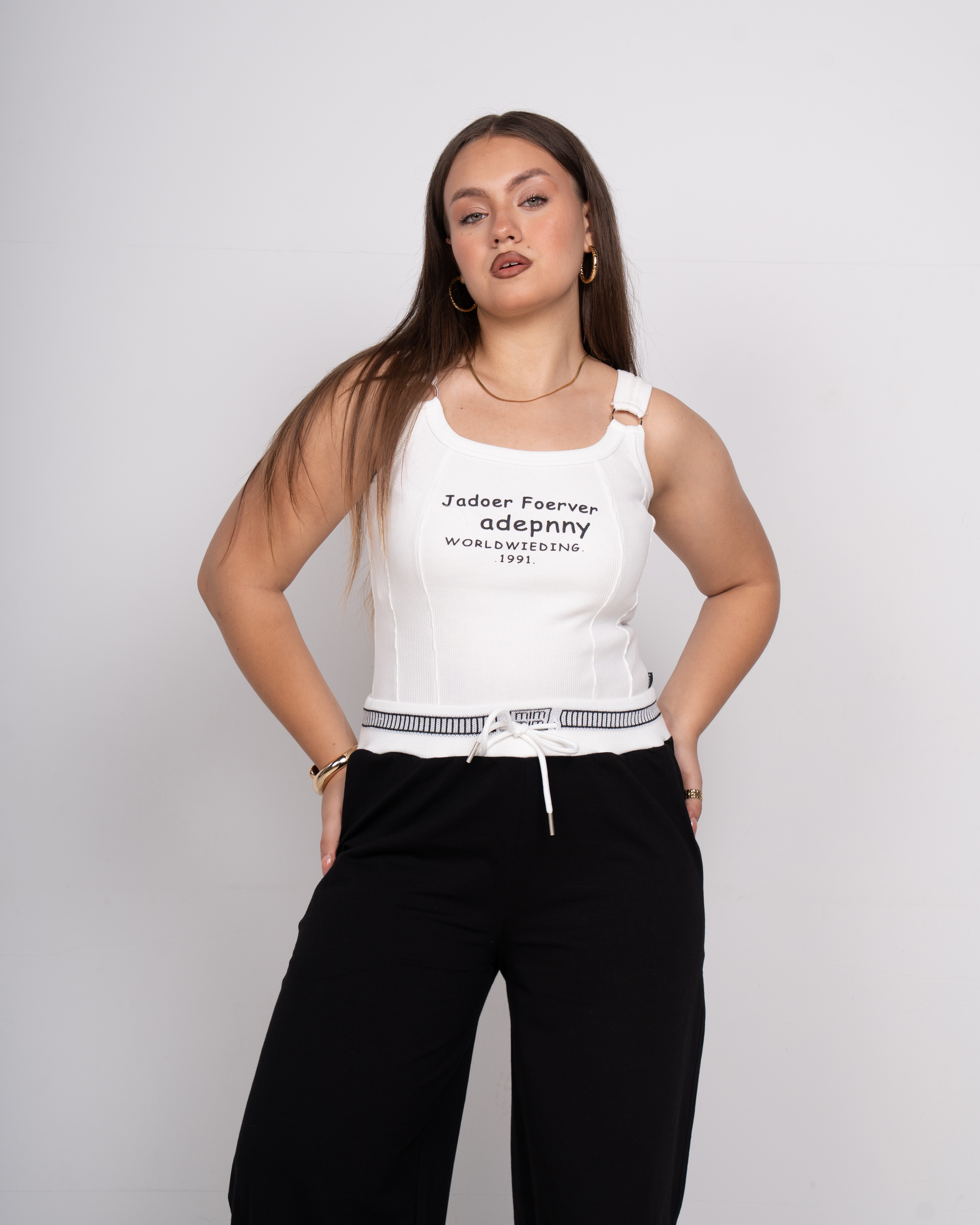 Sweatpants with a tricot waist