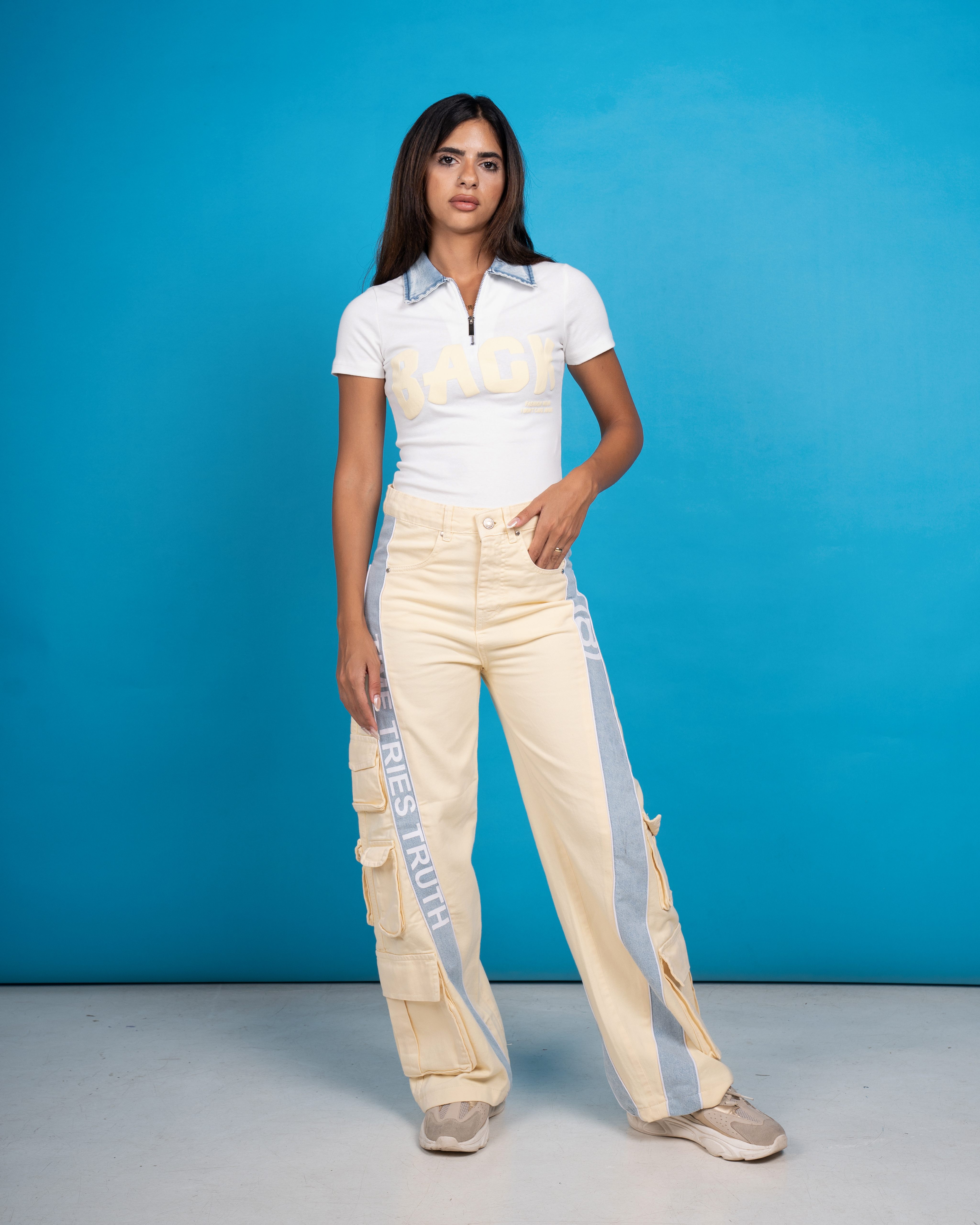 Line Jeans Cargo Jeans with Pockets