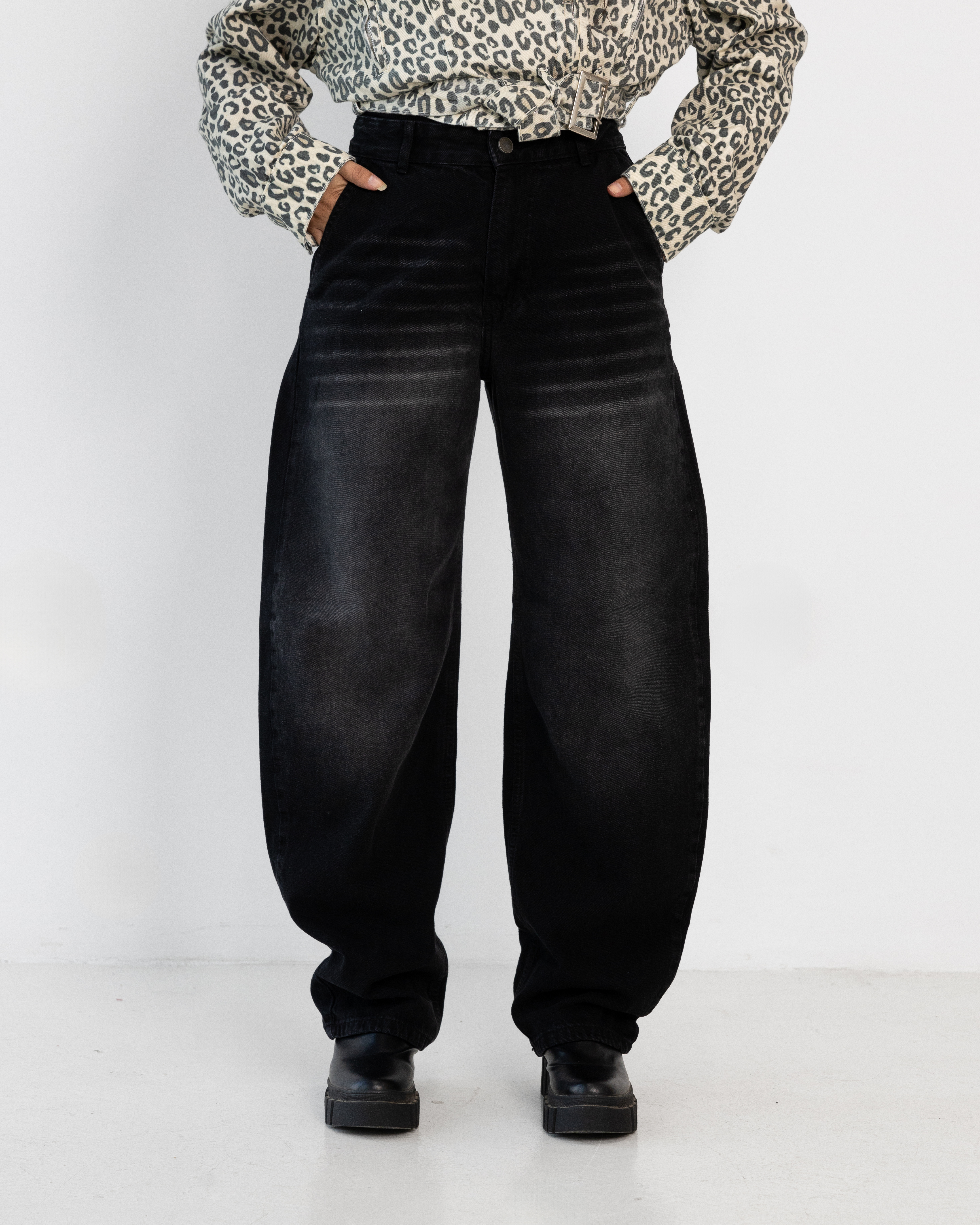 Black Wide-Leg Pants