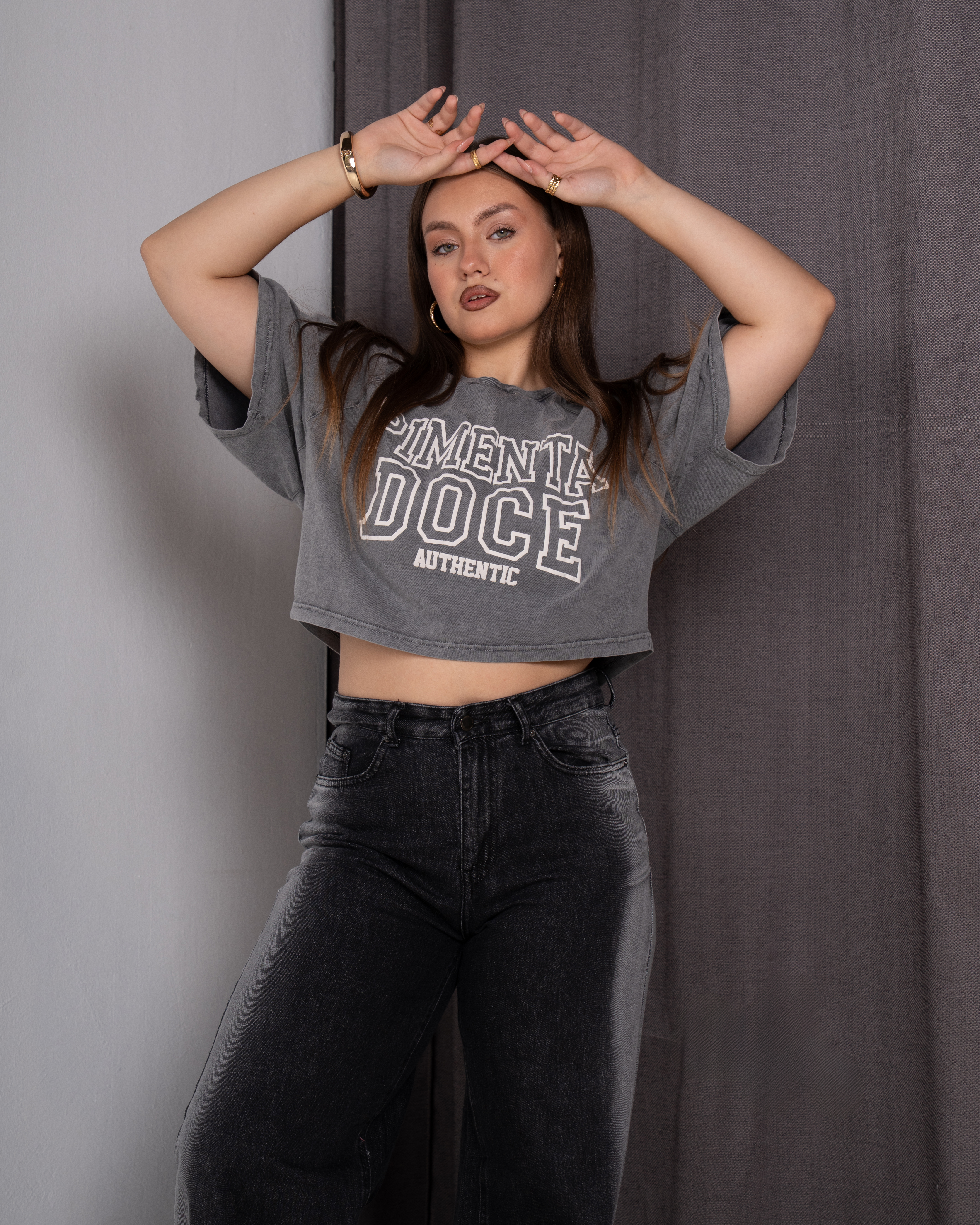Printed Crop Shirts