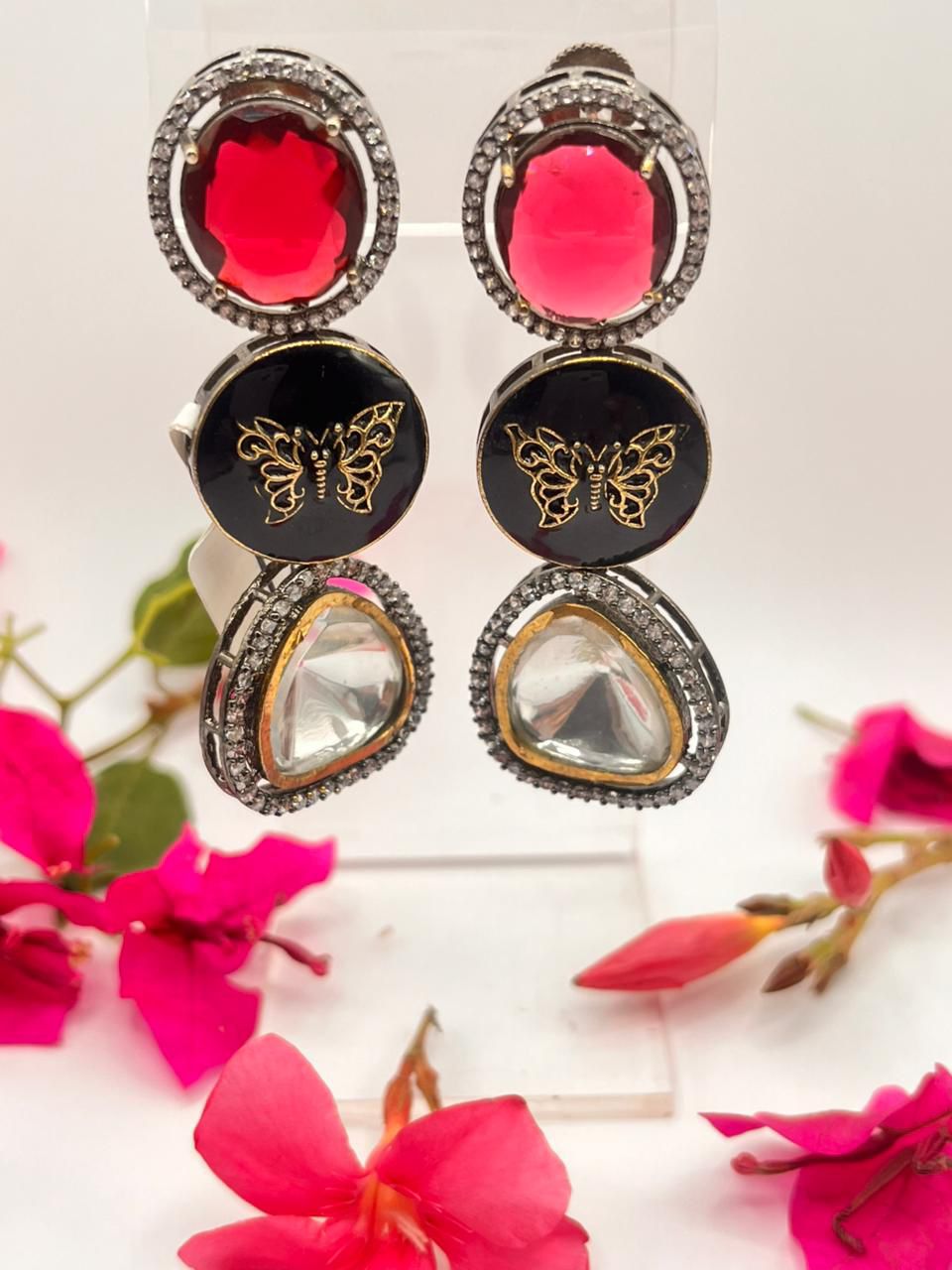 Elegant Butterfly Statement Earrings